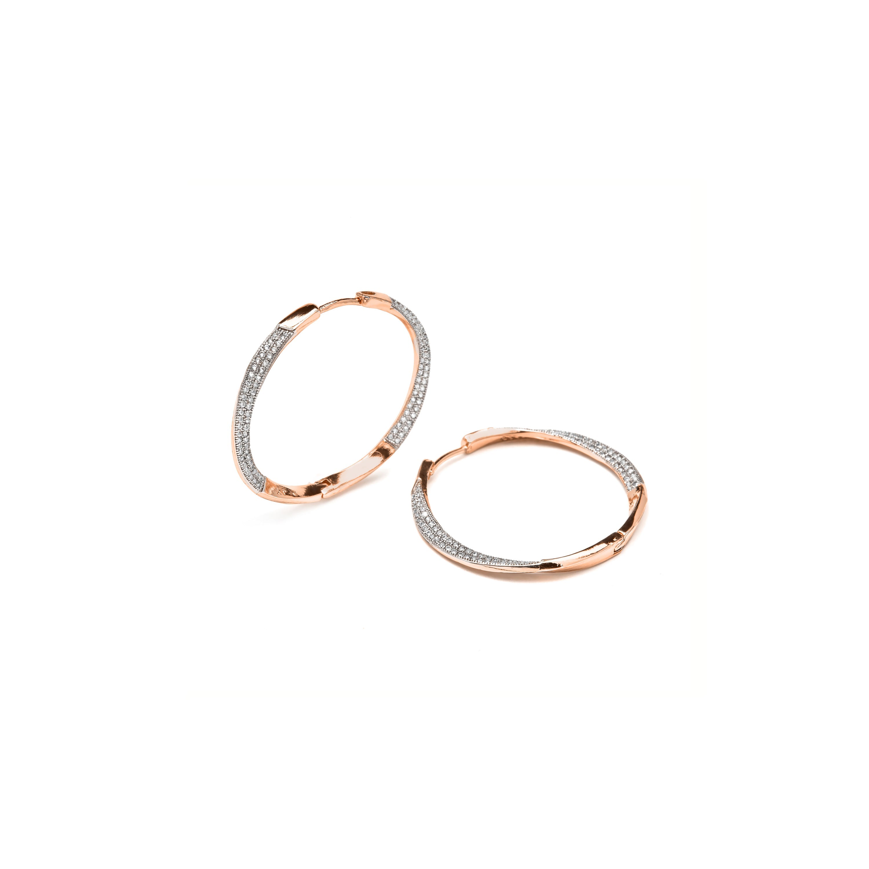Pendientes de Circonita Brillante acabado en oro amarillo de 18k - Dakrim