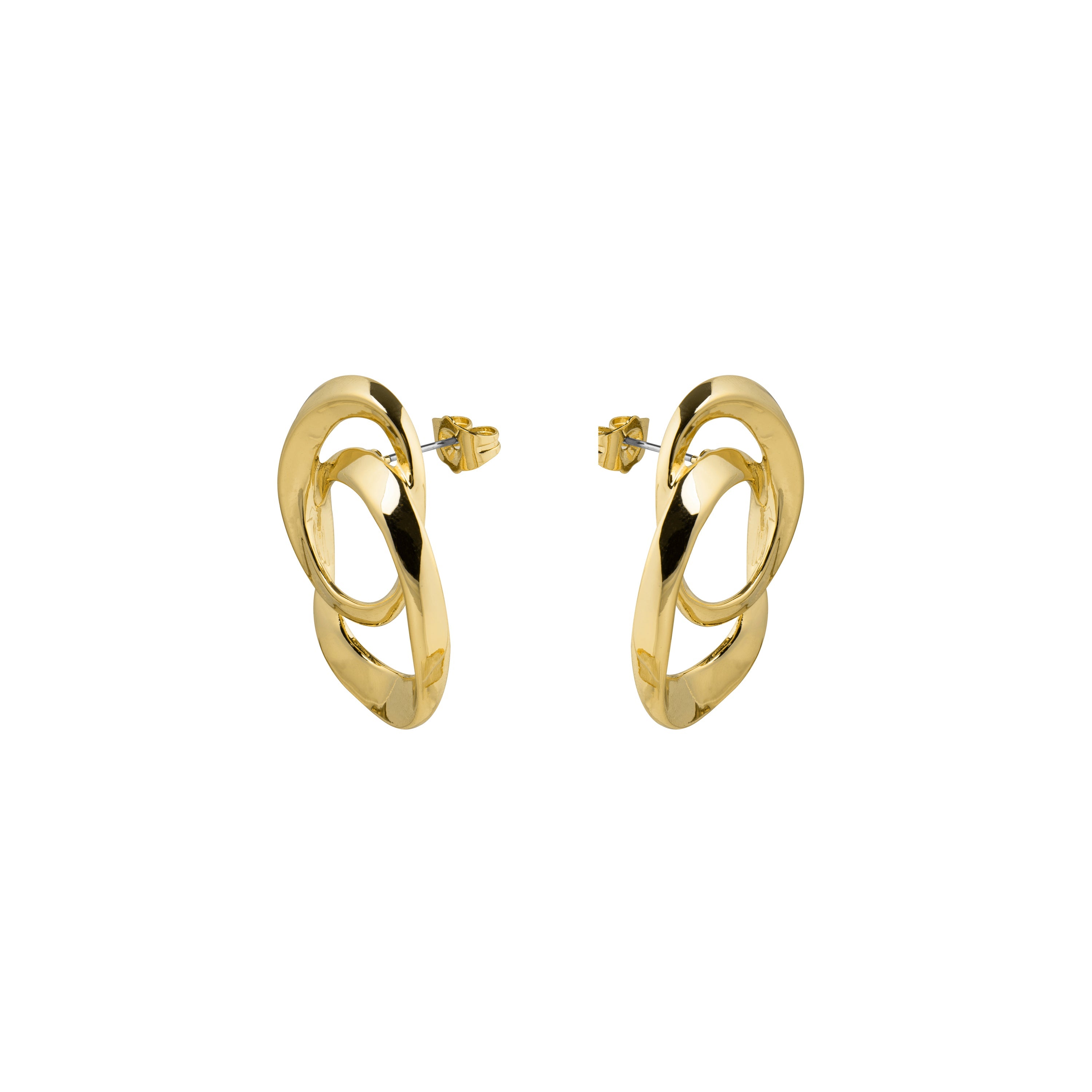 Pendientes acabado en oro amarillo 18k - Akor