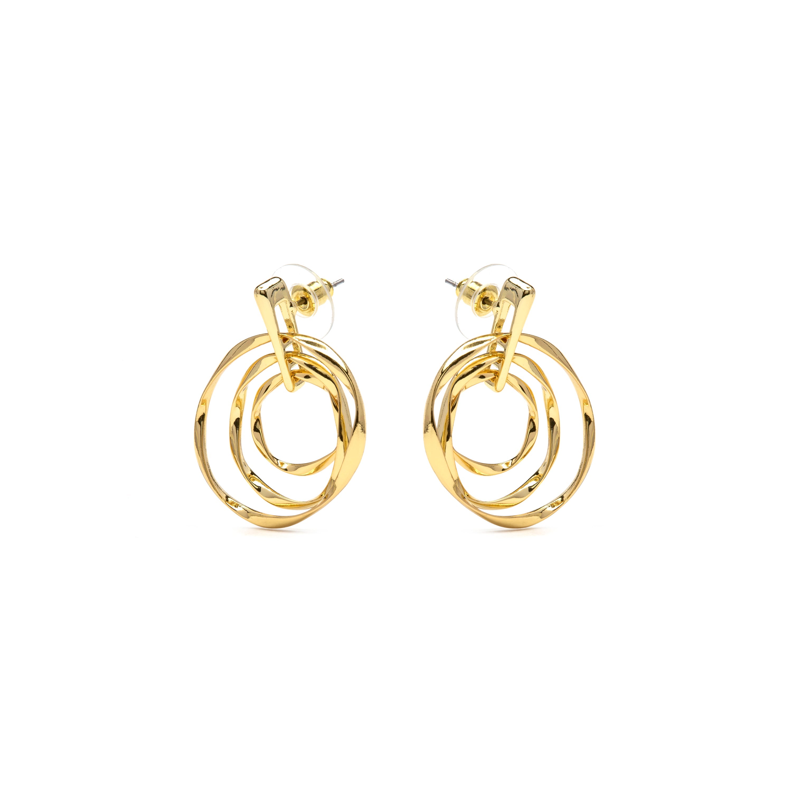 Earrings with 18k yellow gold finish - Daban