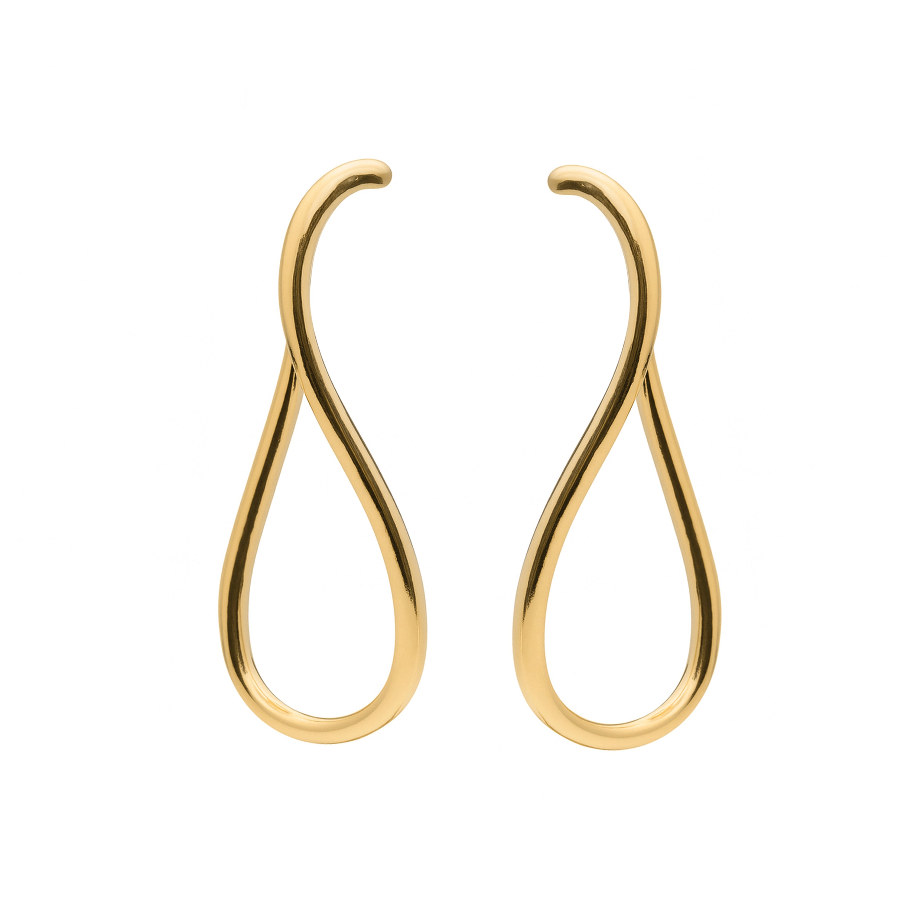 18k yellow gold earrings - Lankal