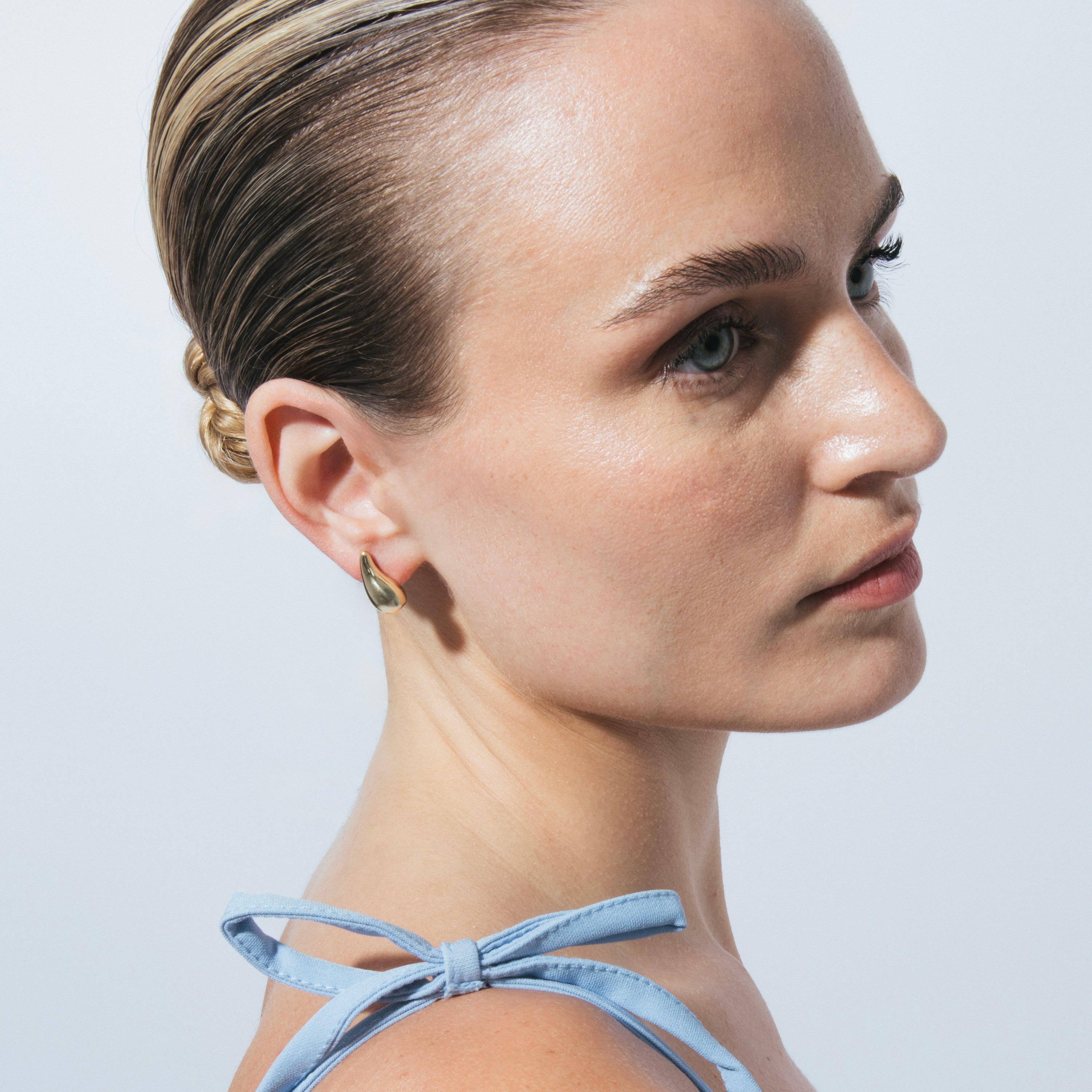 Earrings finished in 18k yellow gold - Nebald