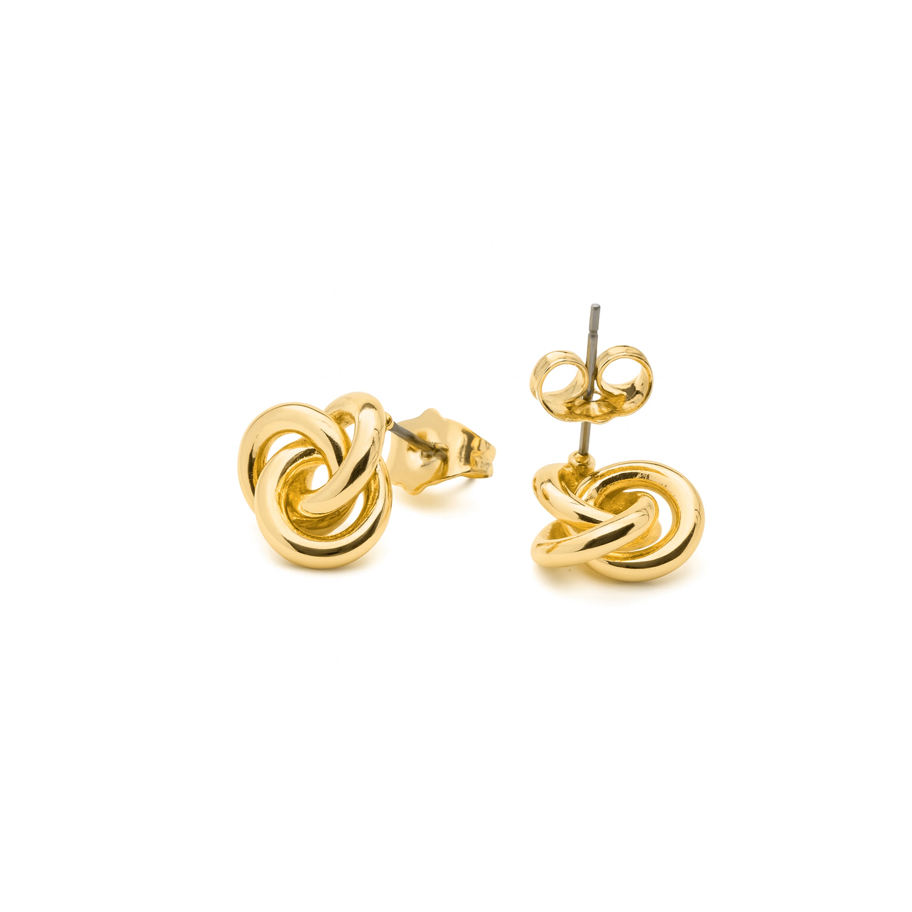 Pendientes acabado en oro amarillo 18k - Atoe