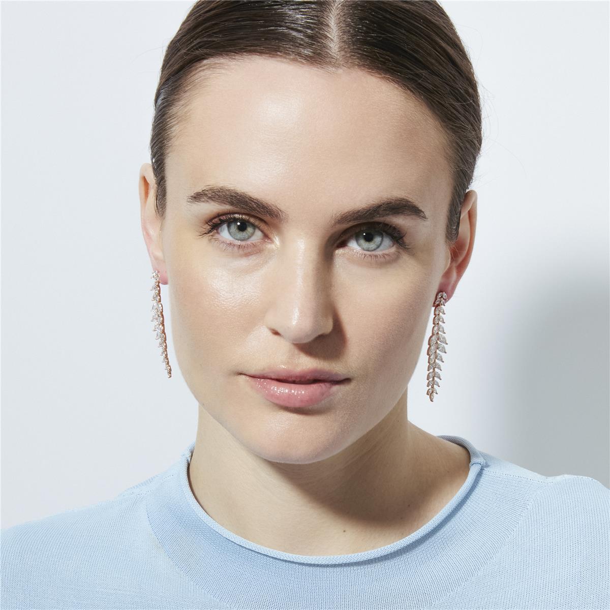 Pendientes de Circonita Brillante acabado en oro amarillo de 18k - Emal
