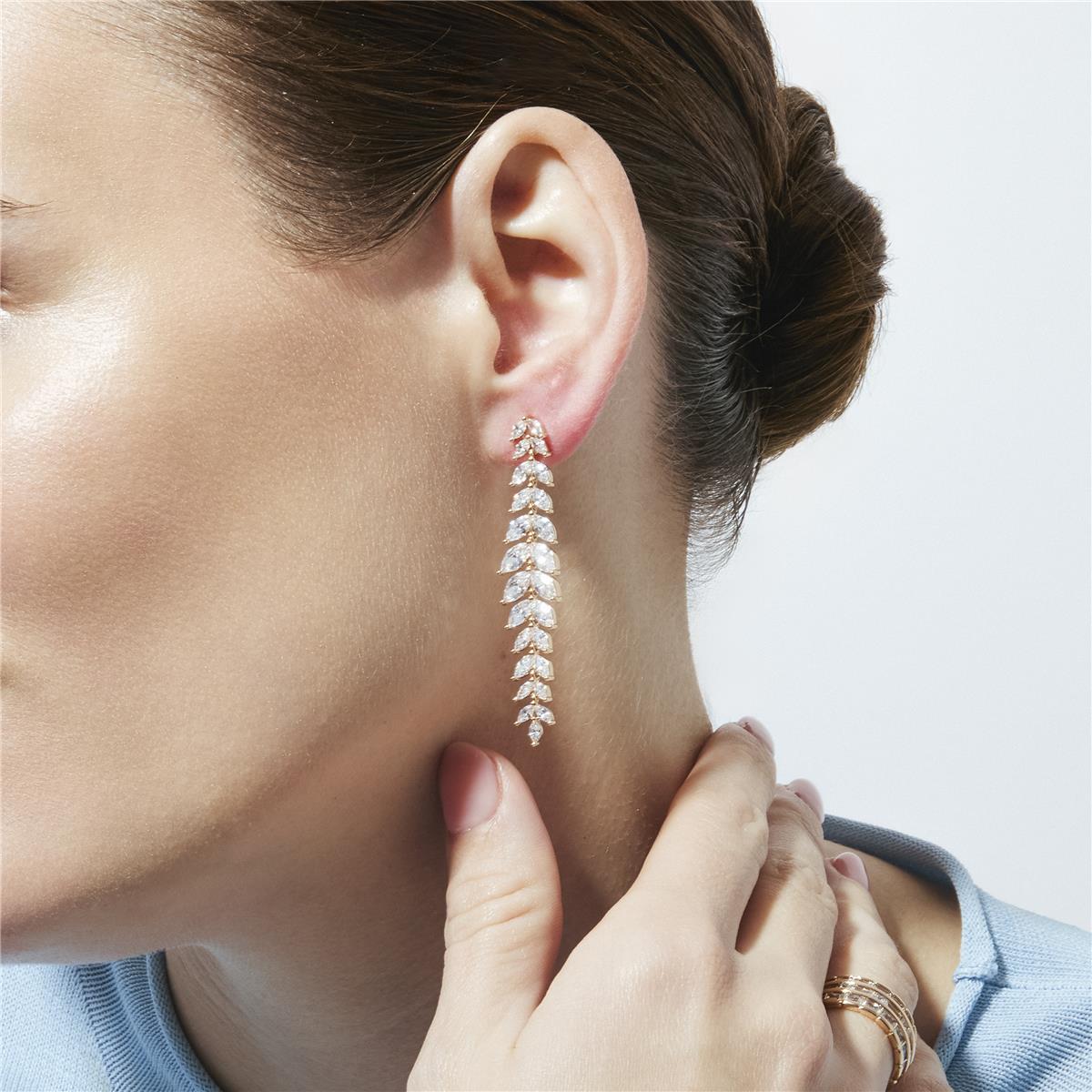 Pendientes de Circonita Brillante acabado en oro amarillo de 18k - Emal