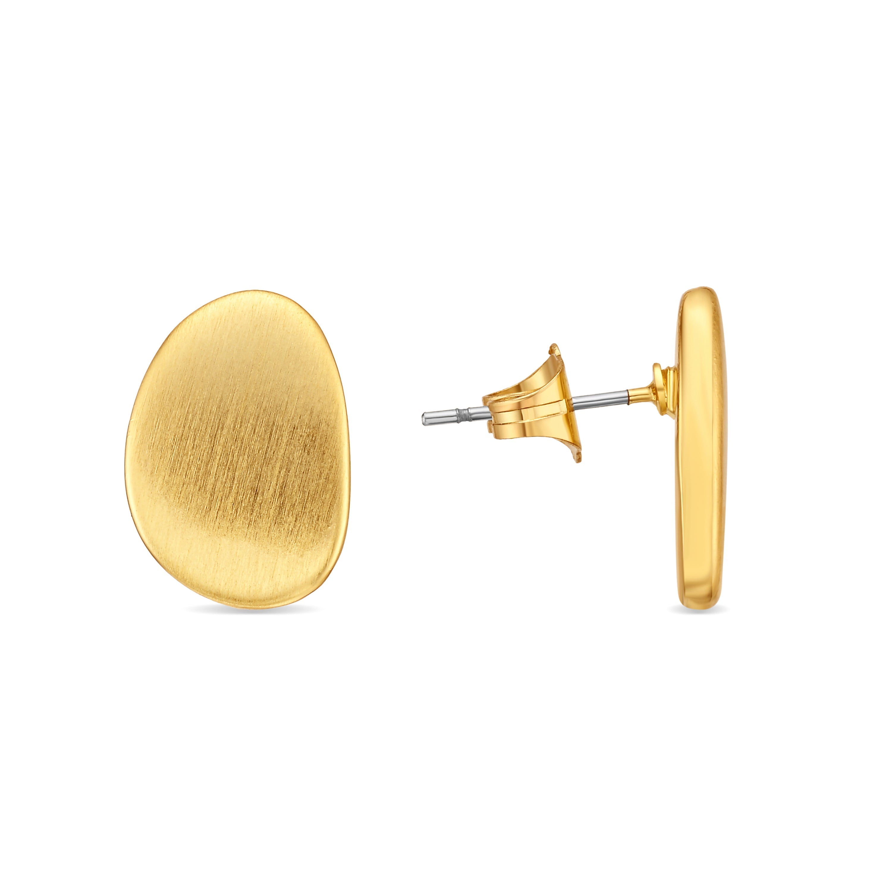 18k yellow gold finish earrings - Oga