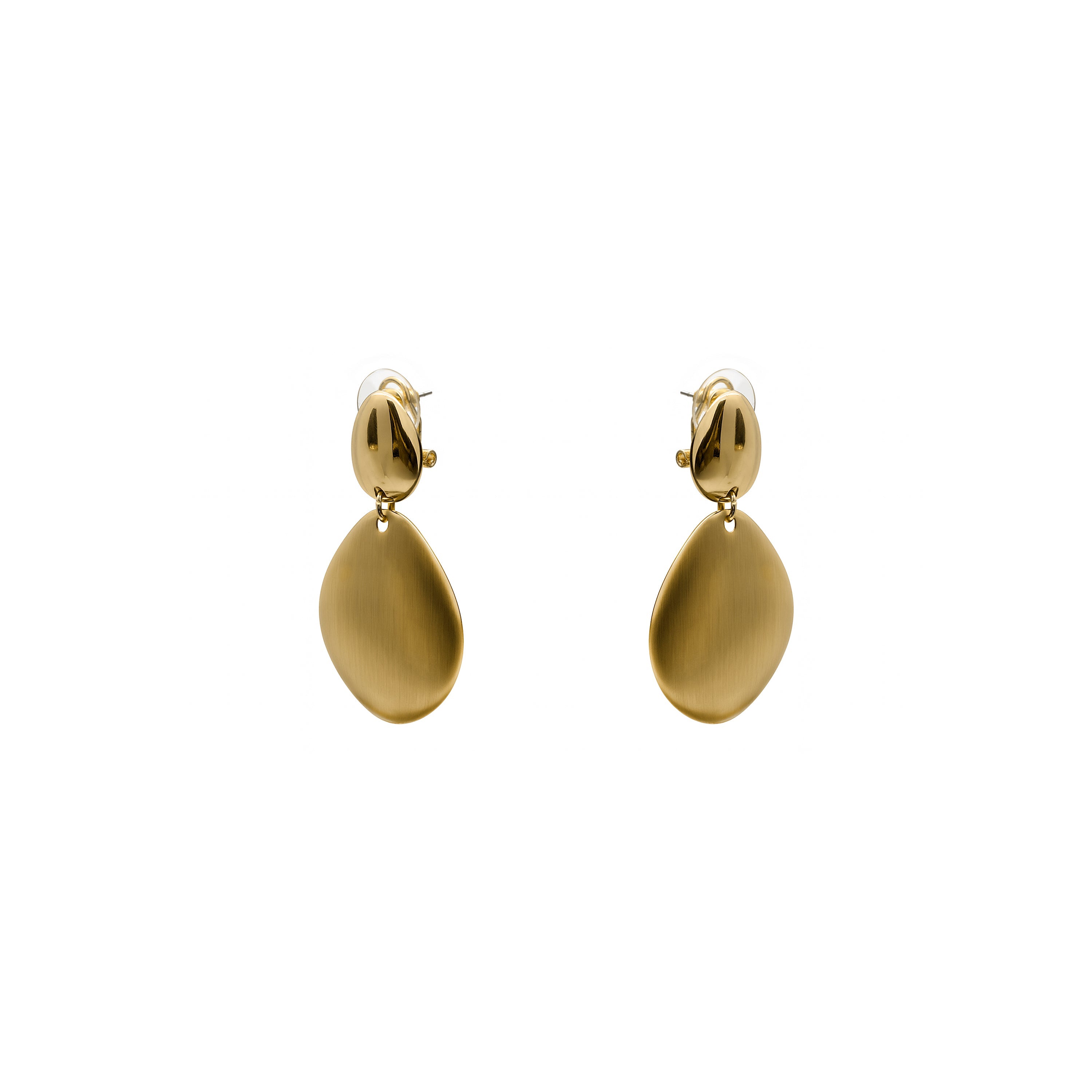 18k yellow gold-plated earrings - Biona