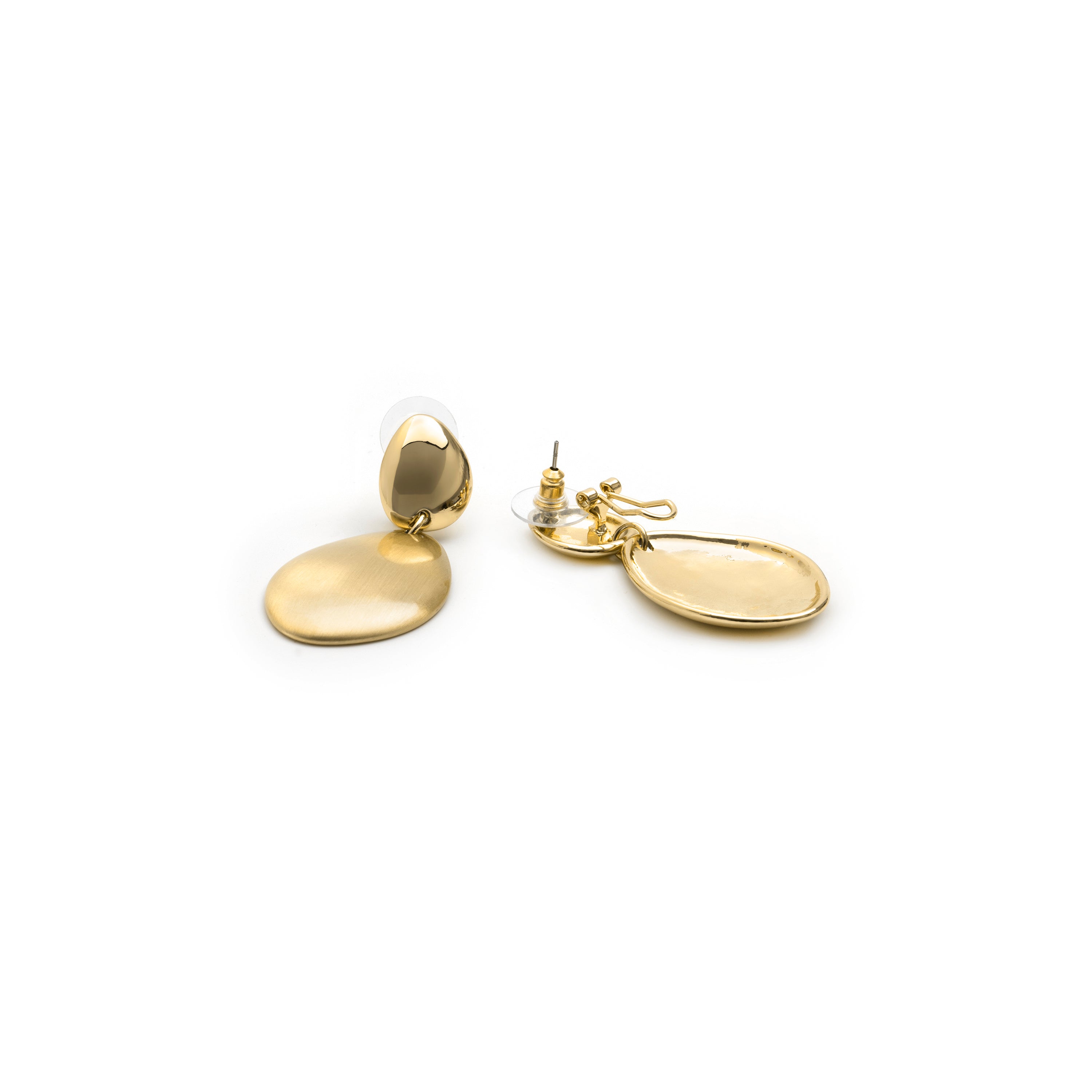 18k yellow gold-plated earrings - Biona