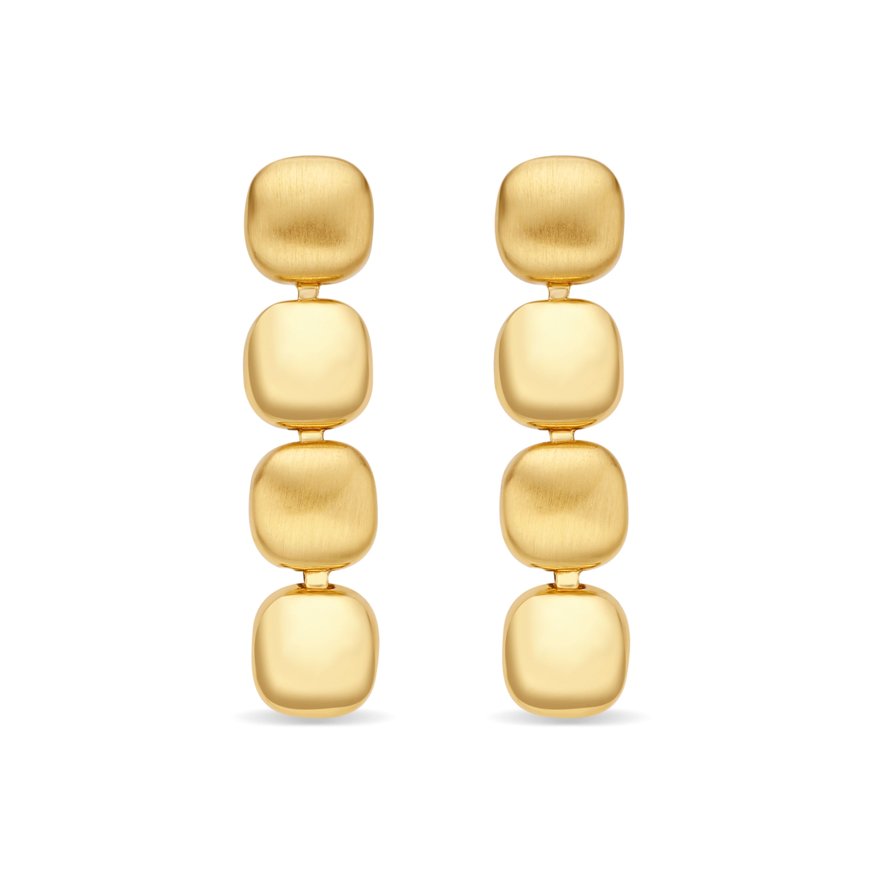18k yellow gold finish earrings - Edma