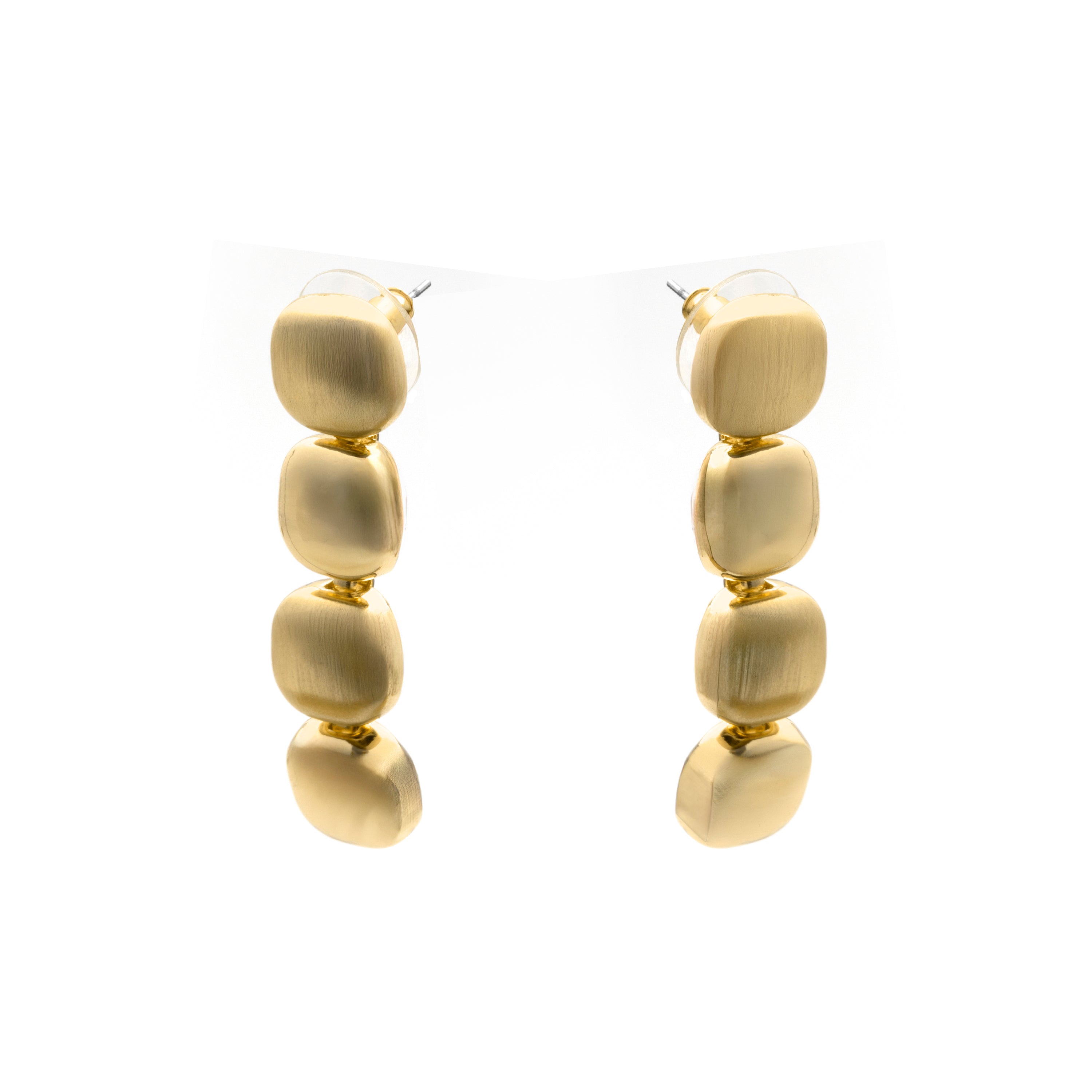 18k yellow gold finish earrings - Edma