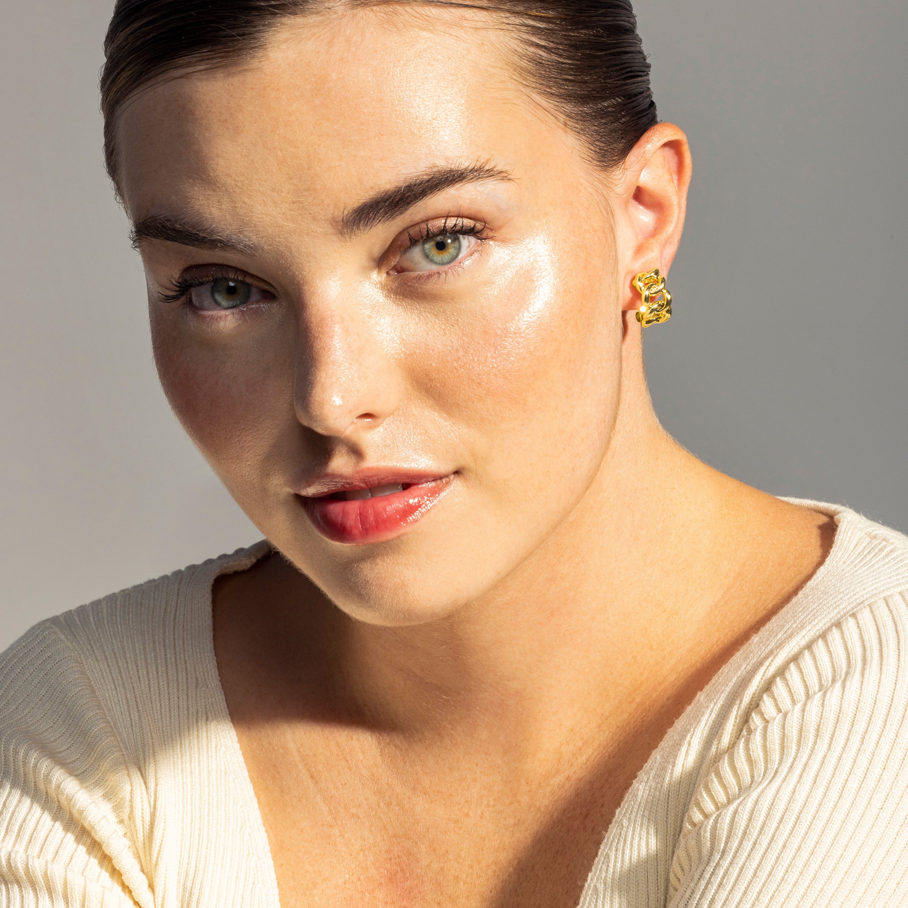 Earrings finished in 18K yellow gold - Dabbahu