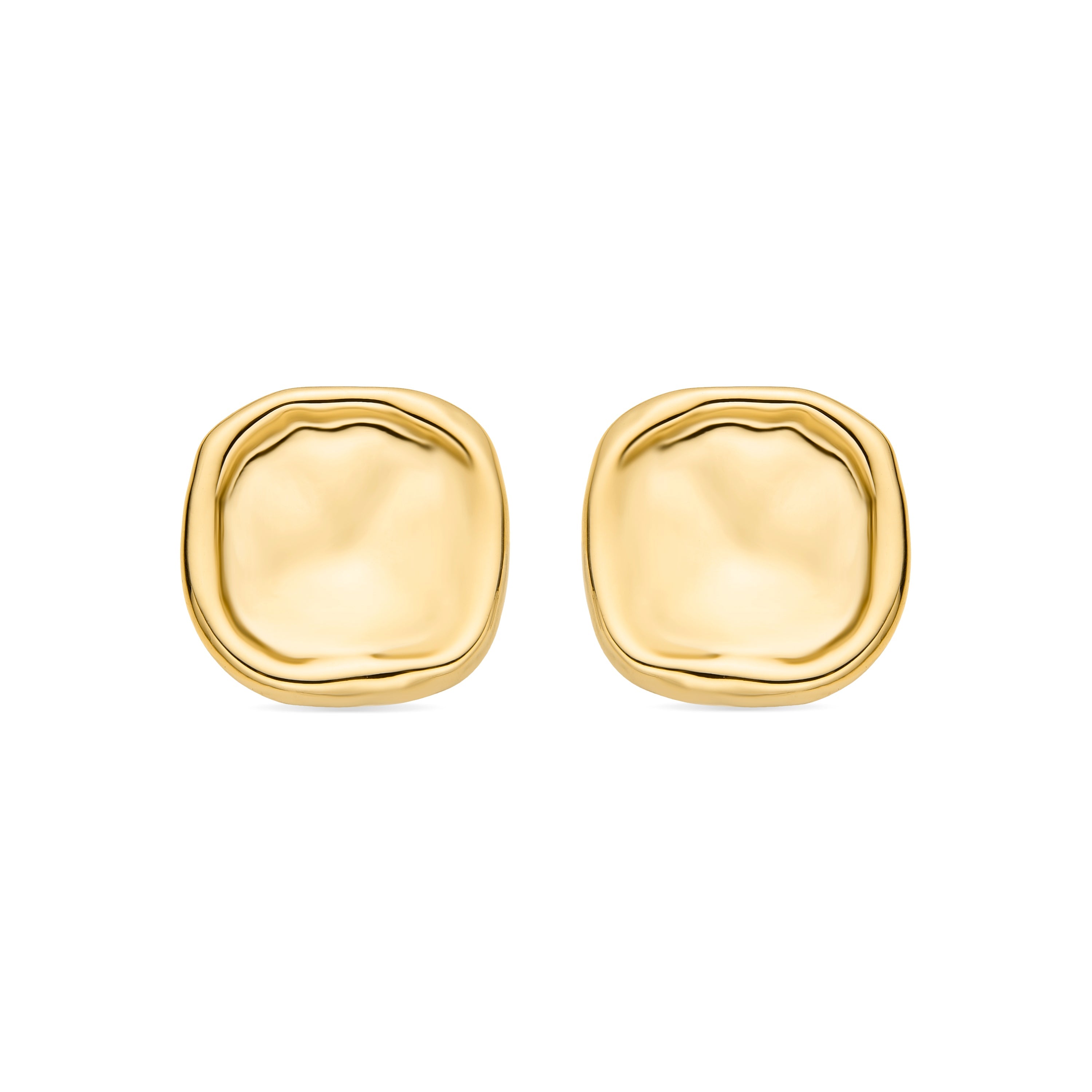 Pendientes acabados en oro amarillo de 18K - Syl