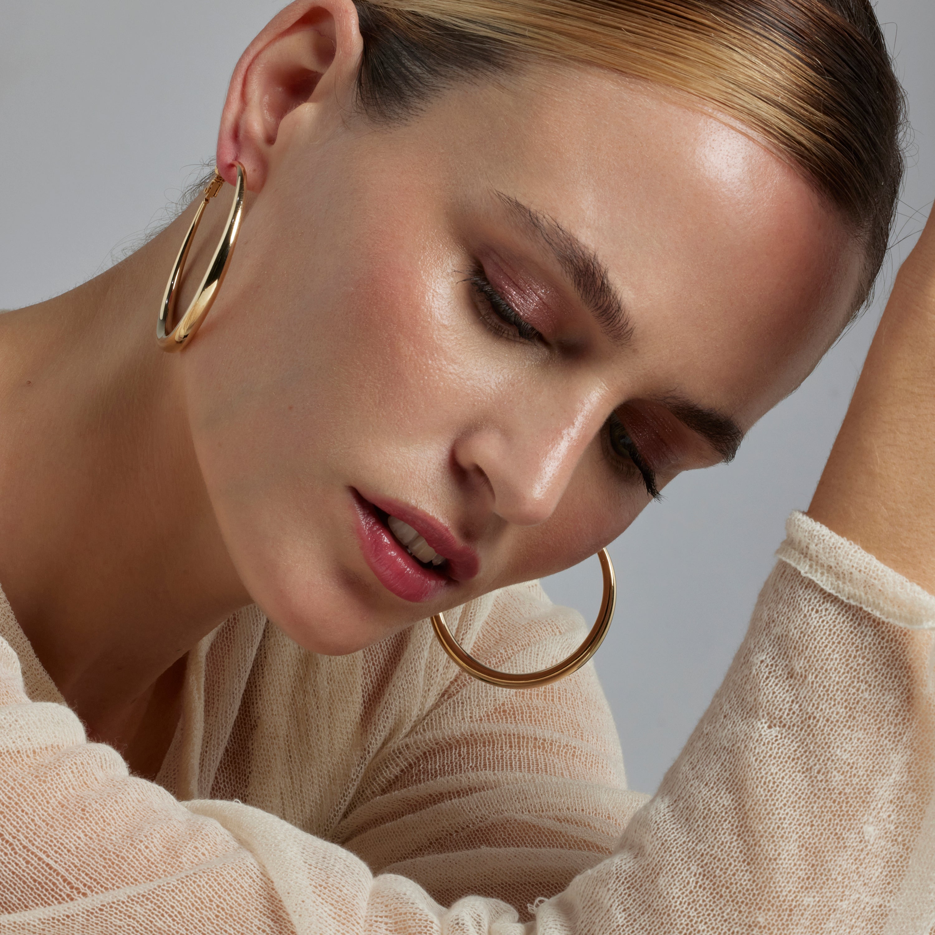 Earrings finished in 18K yellow gold - Qupa