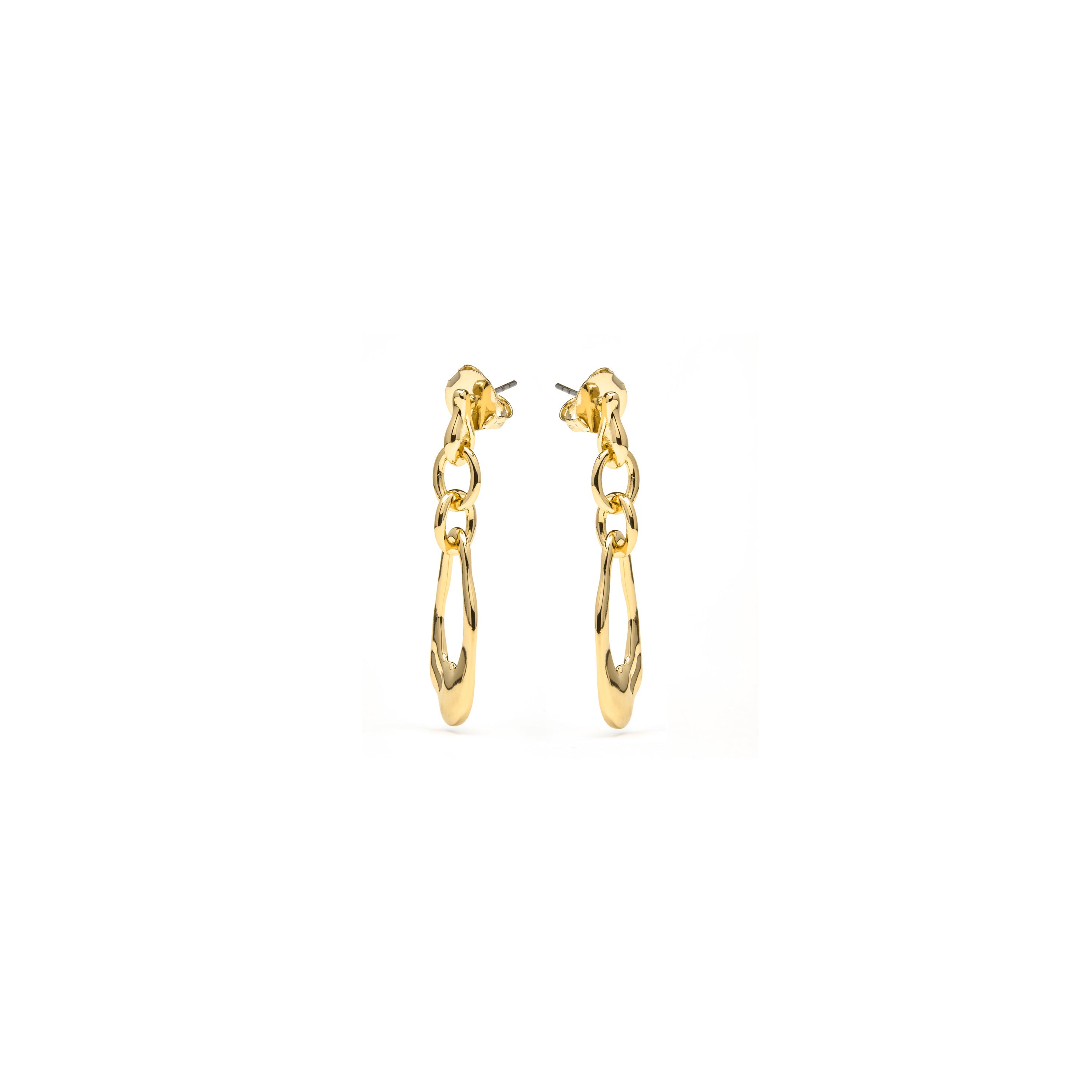 18k yellow gold finish earrings - Othoai