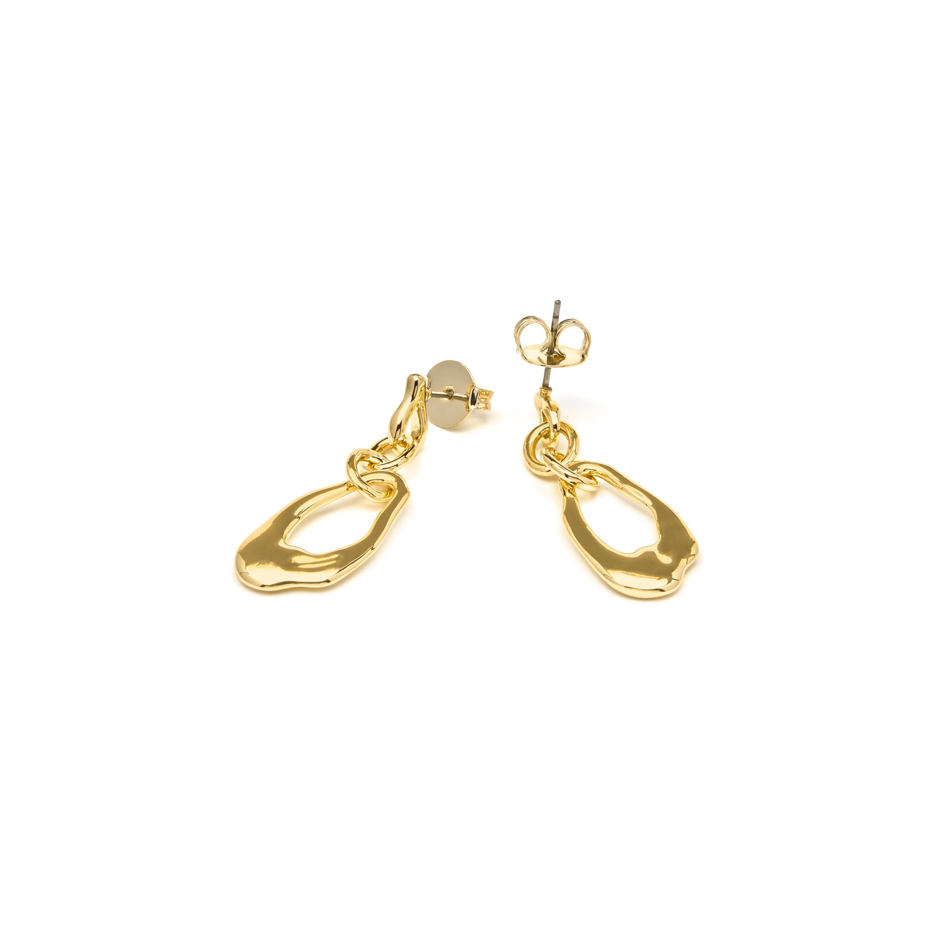 18k yellow gold finish earrings - Othoai