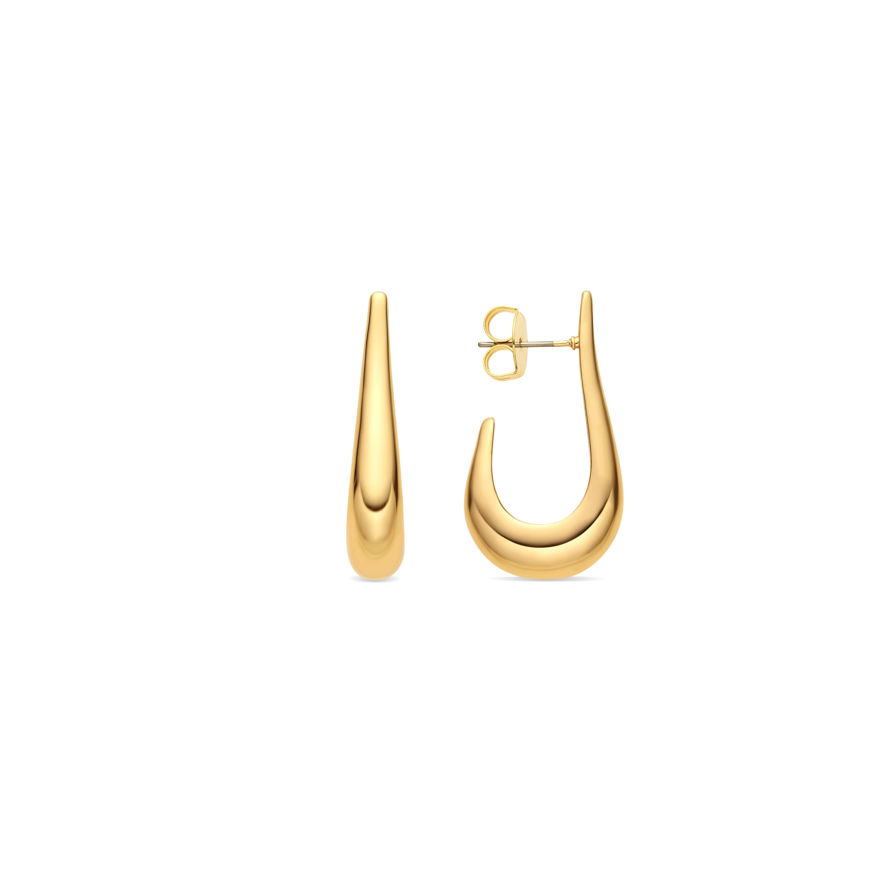 18k yellow gold finish earrings - Banni