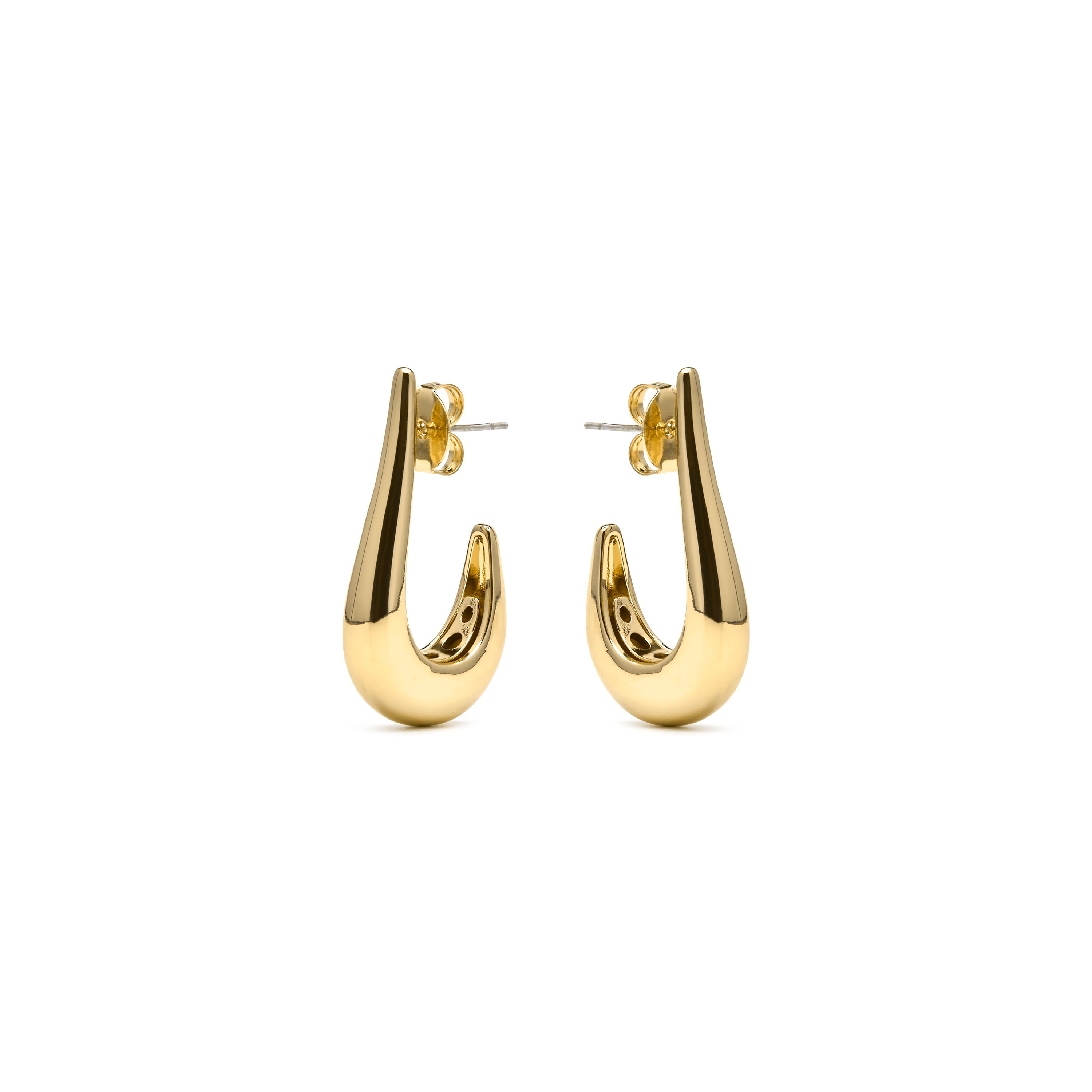 18k yellow gold finish earrings - Banni