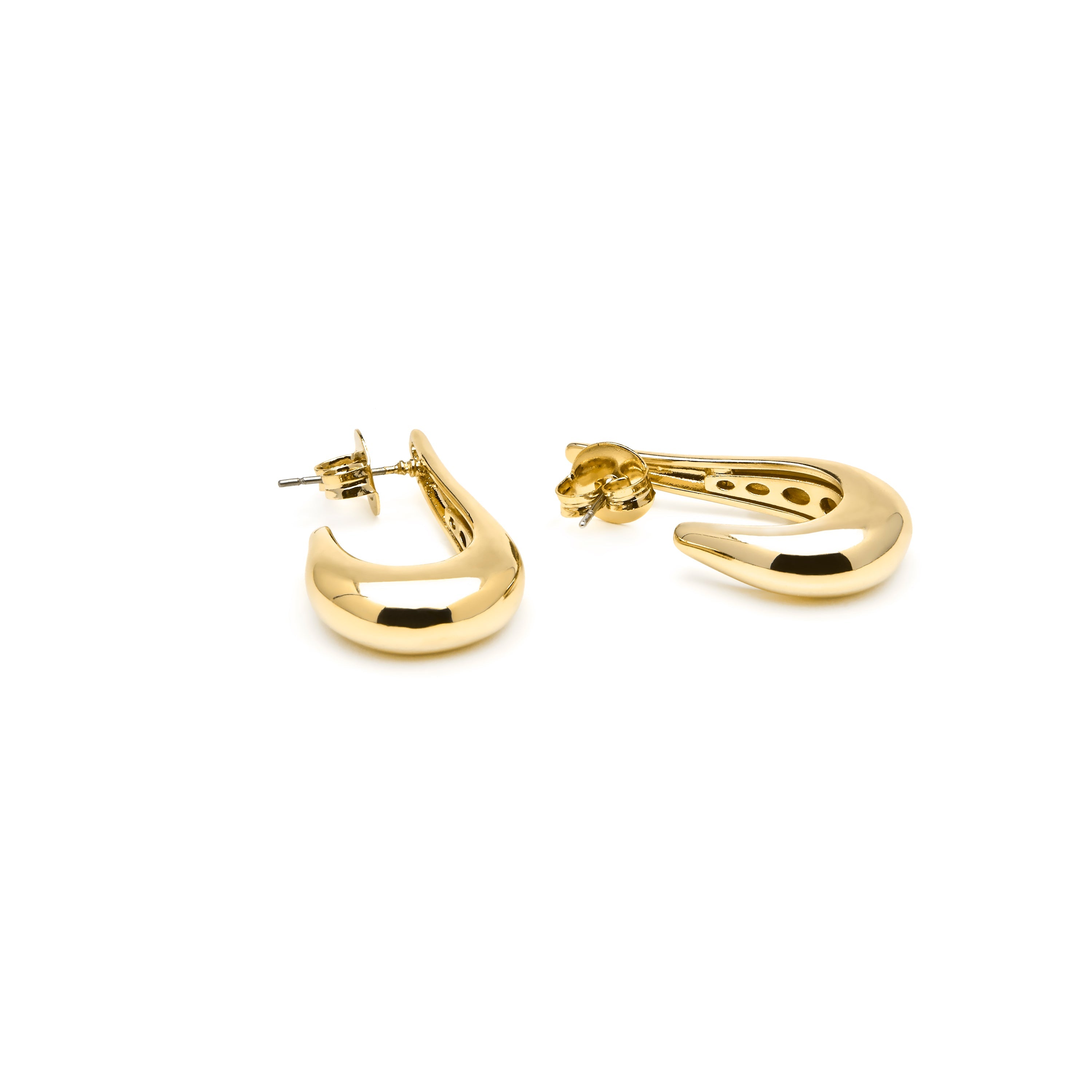 18k yellow gold finish earrings - Banni