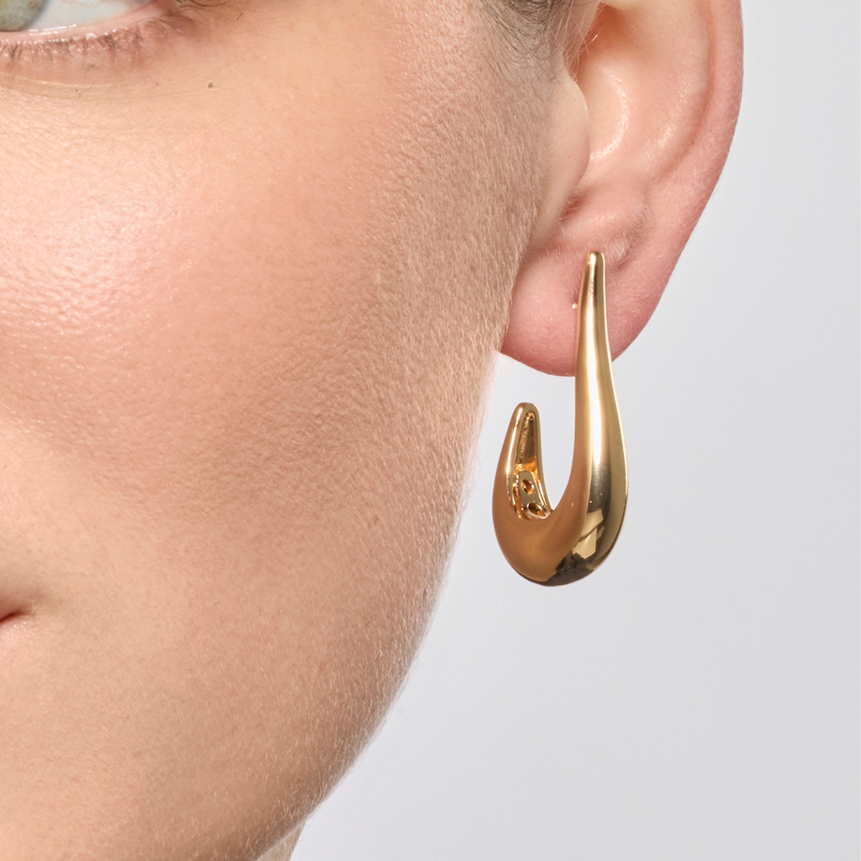 18k yellow gold finish earrings - Banni