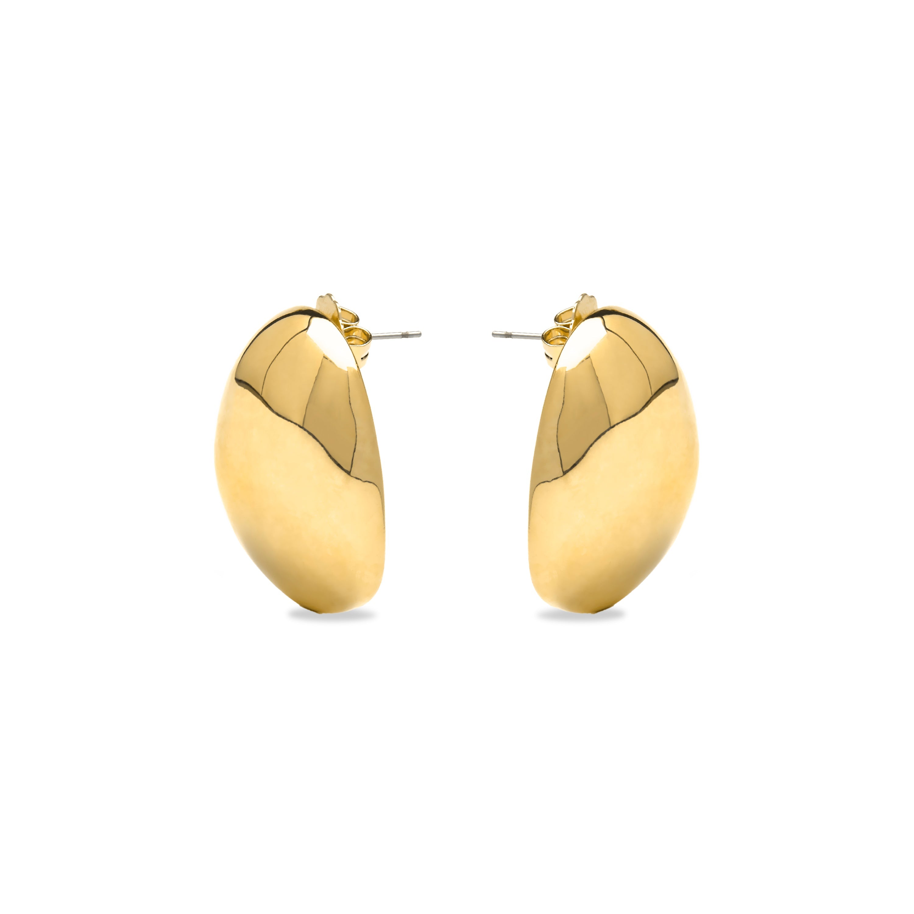 18k yellow gold finish earrings - Asgruk