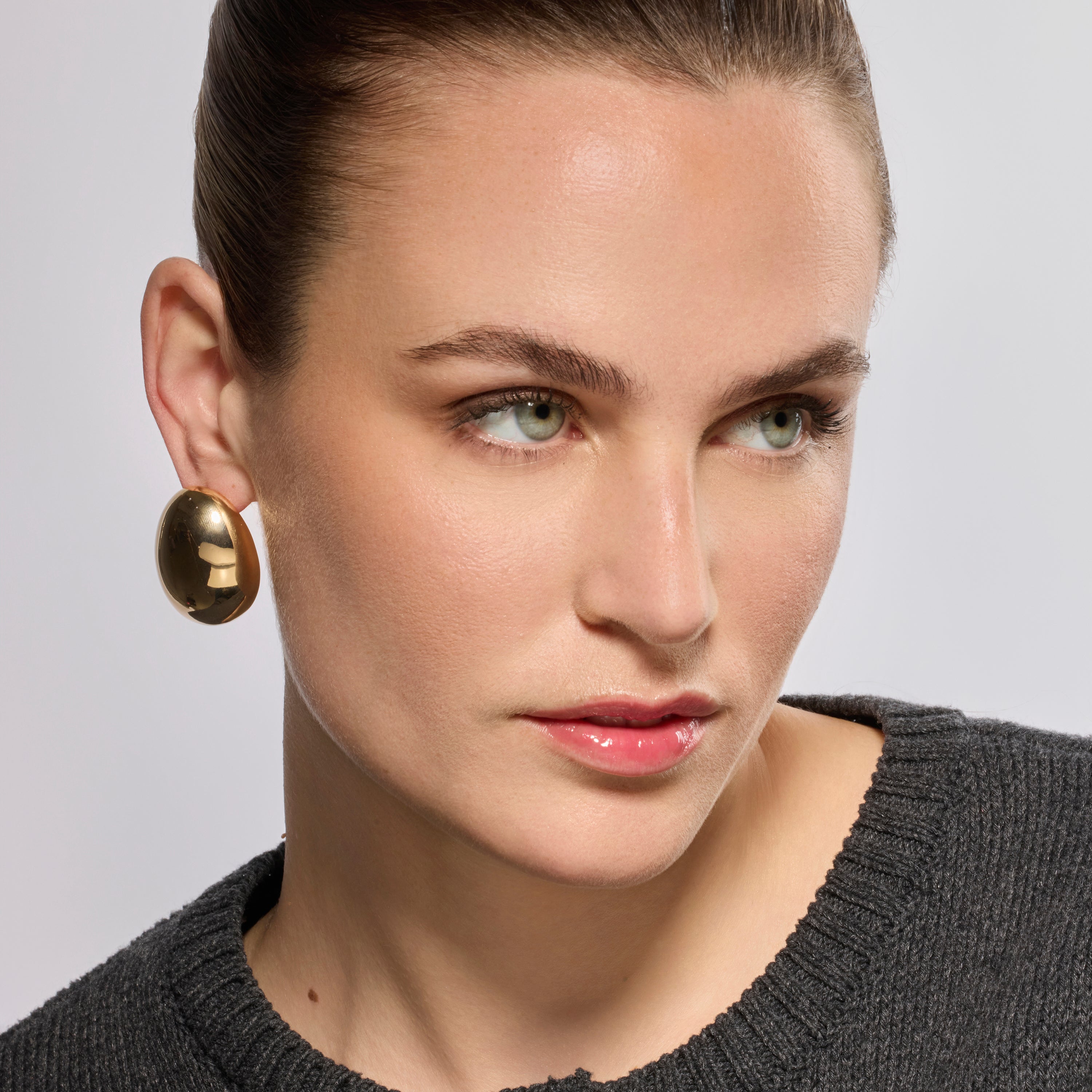 18k yellow gold finish earrings - Asgruk