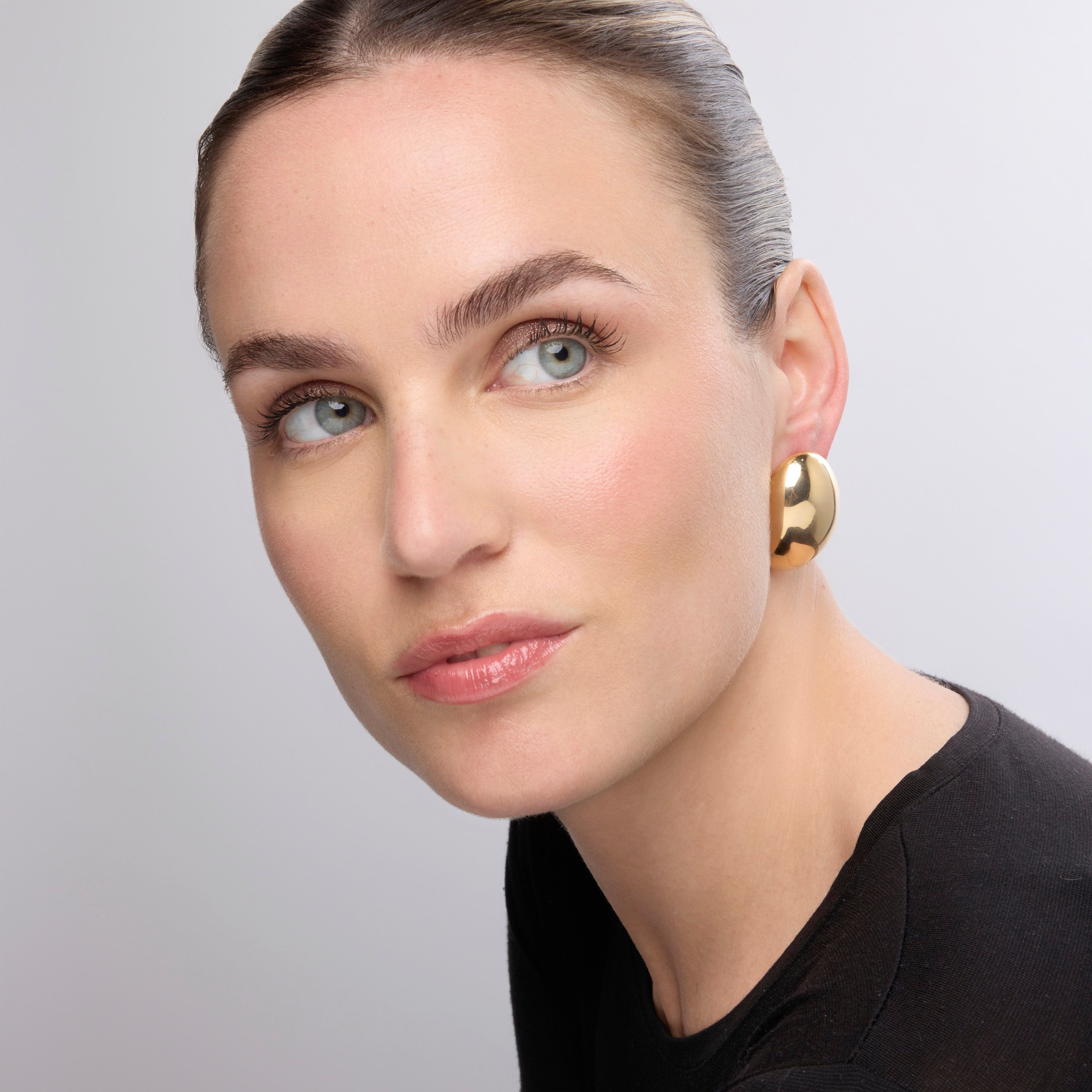 18k yellow gold finish earrings - Asgruk