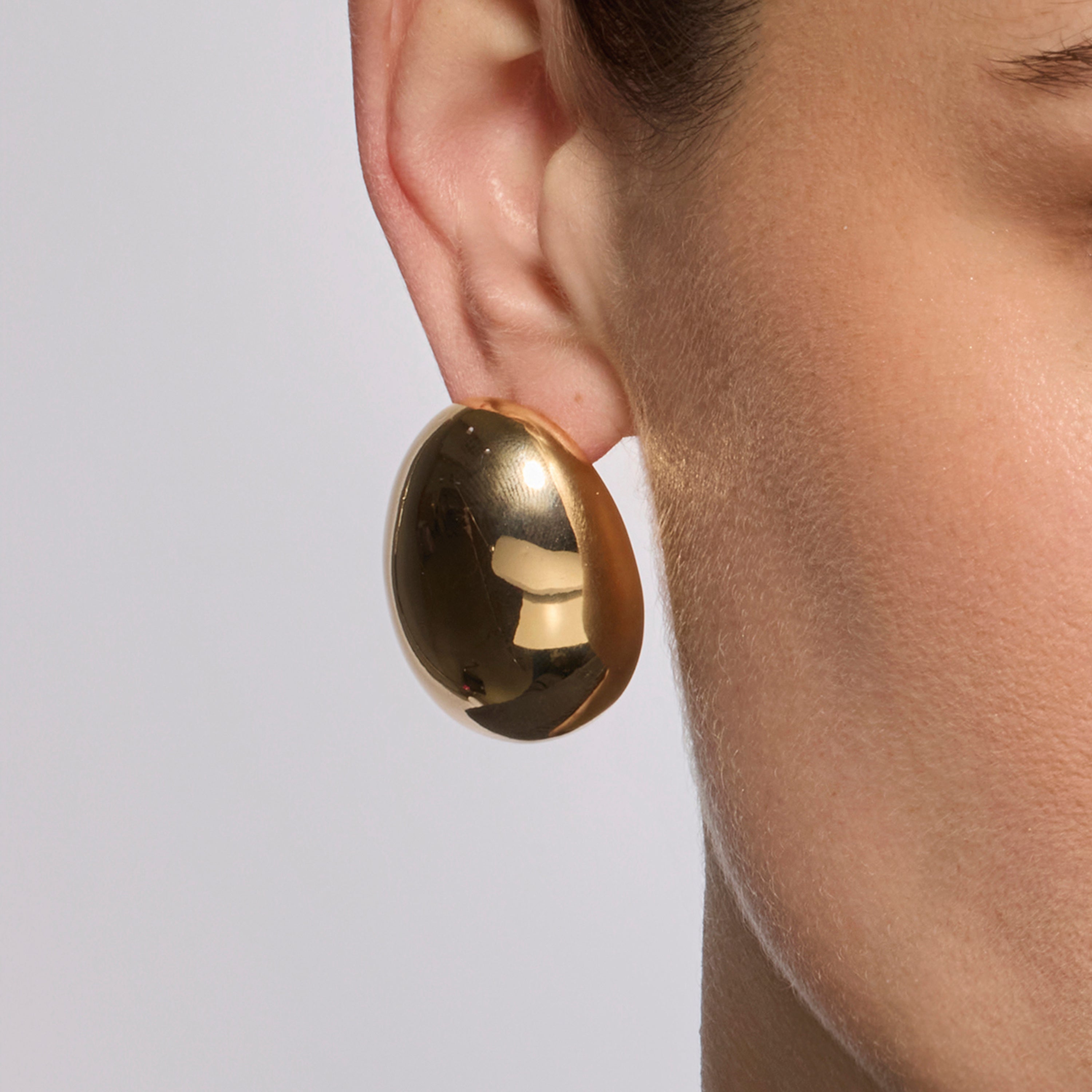 18k yellow gold finish earrings - Asgruk
