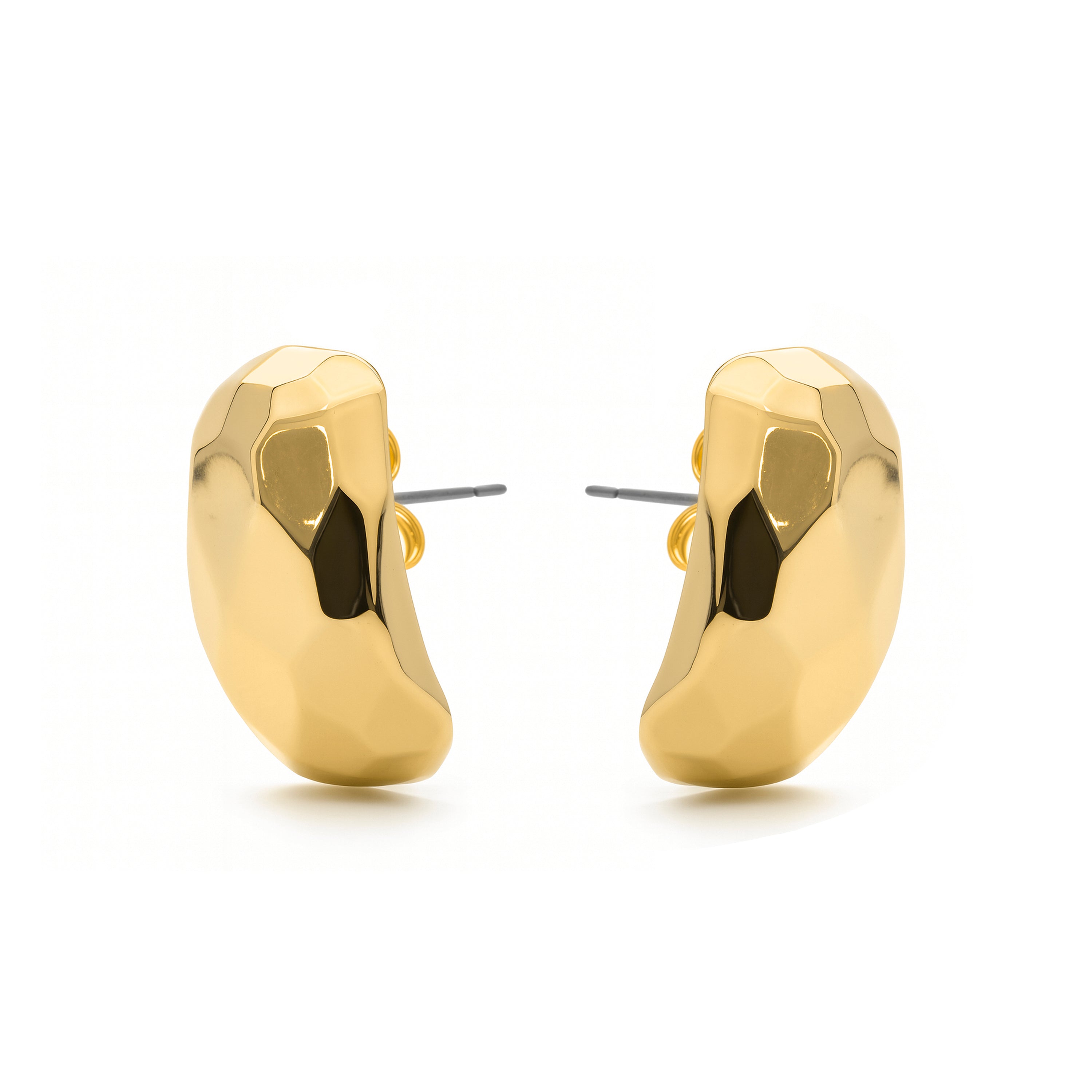 Pendientes acabado en oro amarillo 18k - Sarie