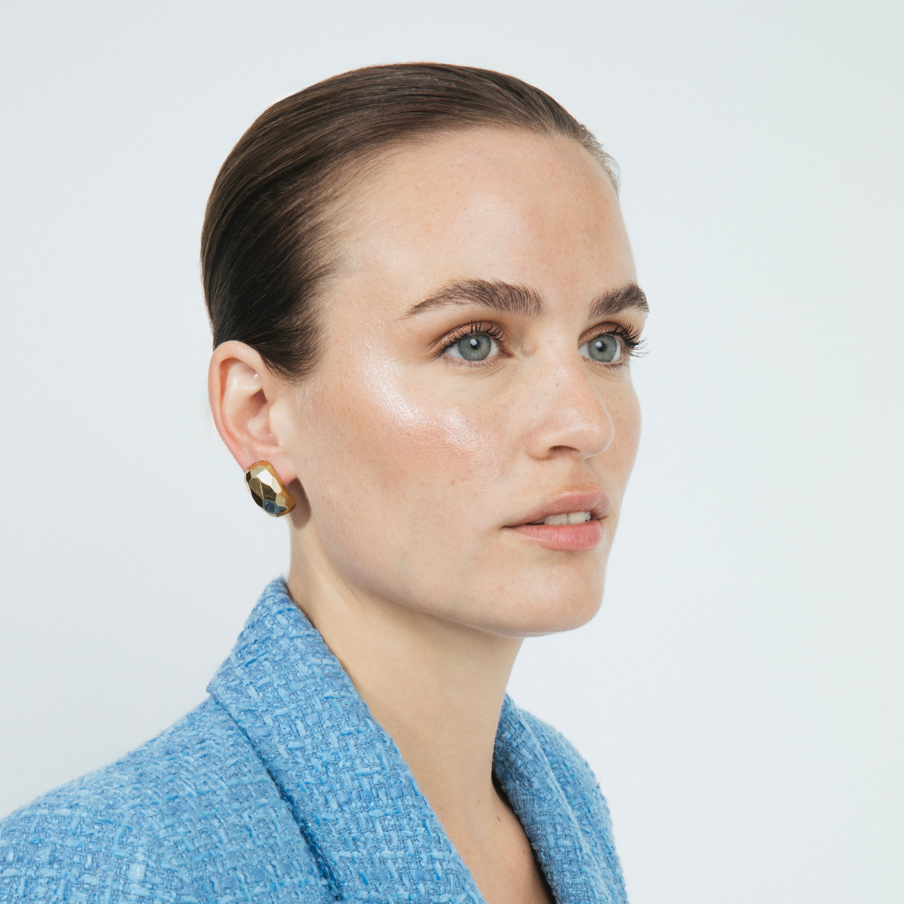 18k yellow gold finish earrings - Sarie