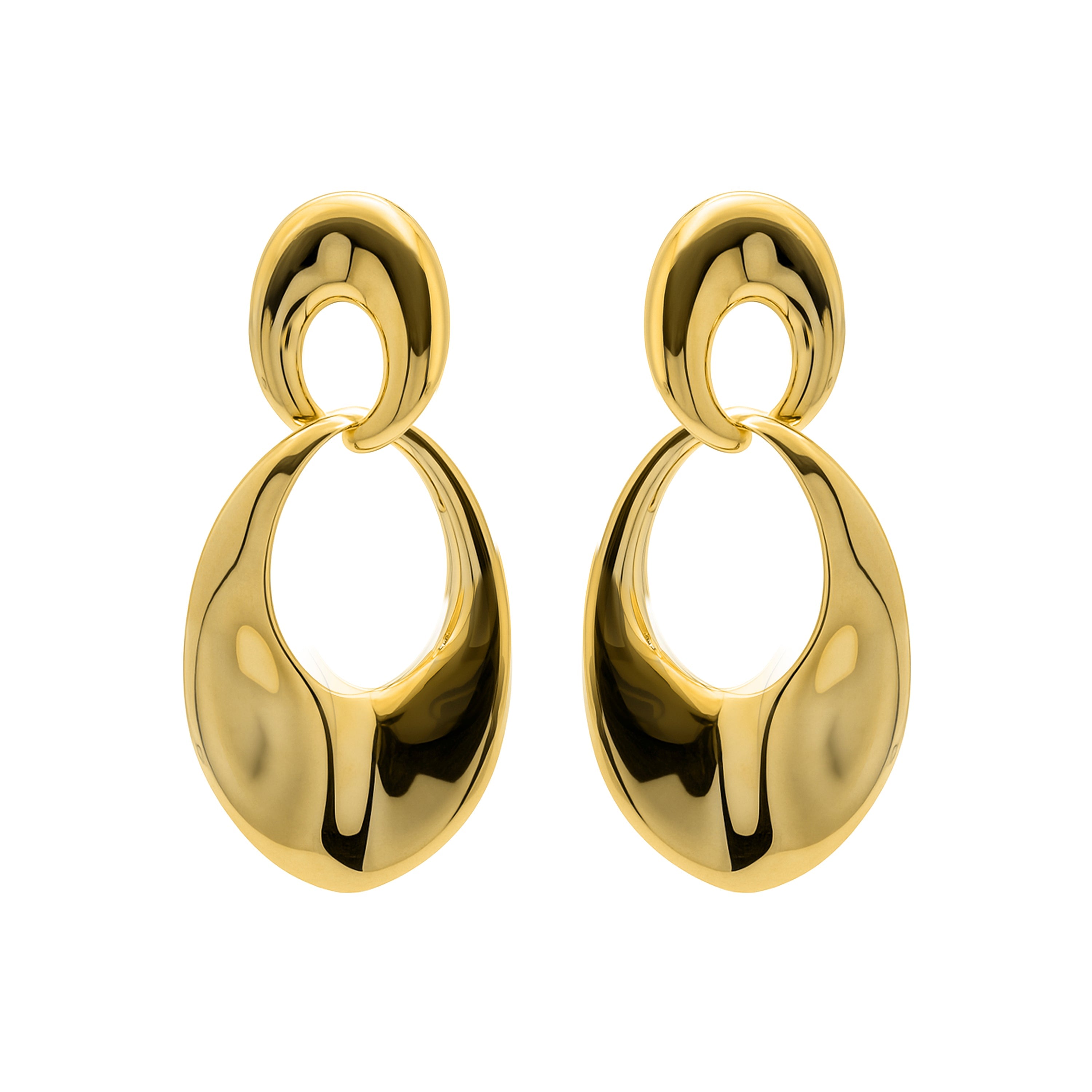 18k yellow gold finish earrings - Karme