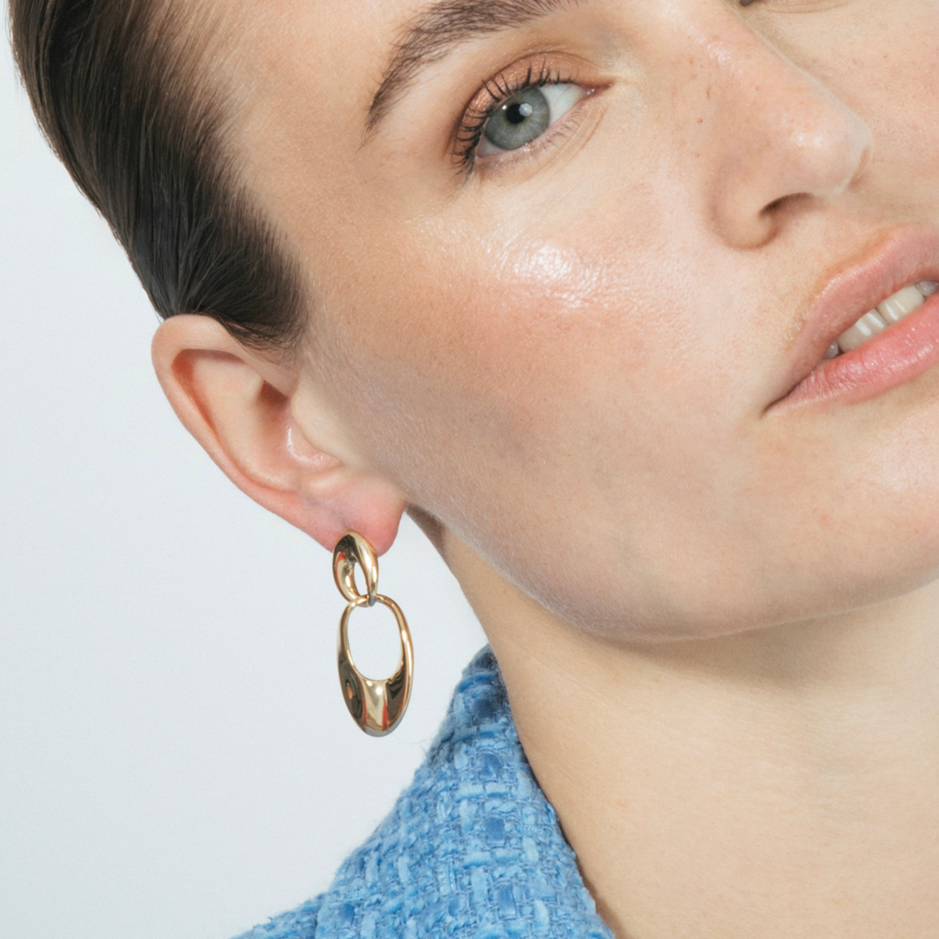 18k yellow gold finish earrings - Karme