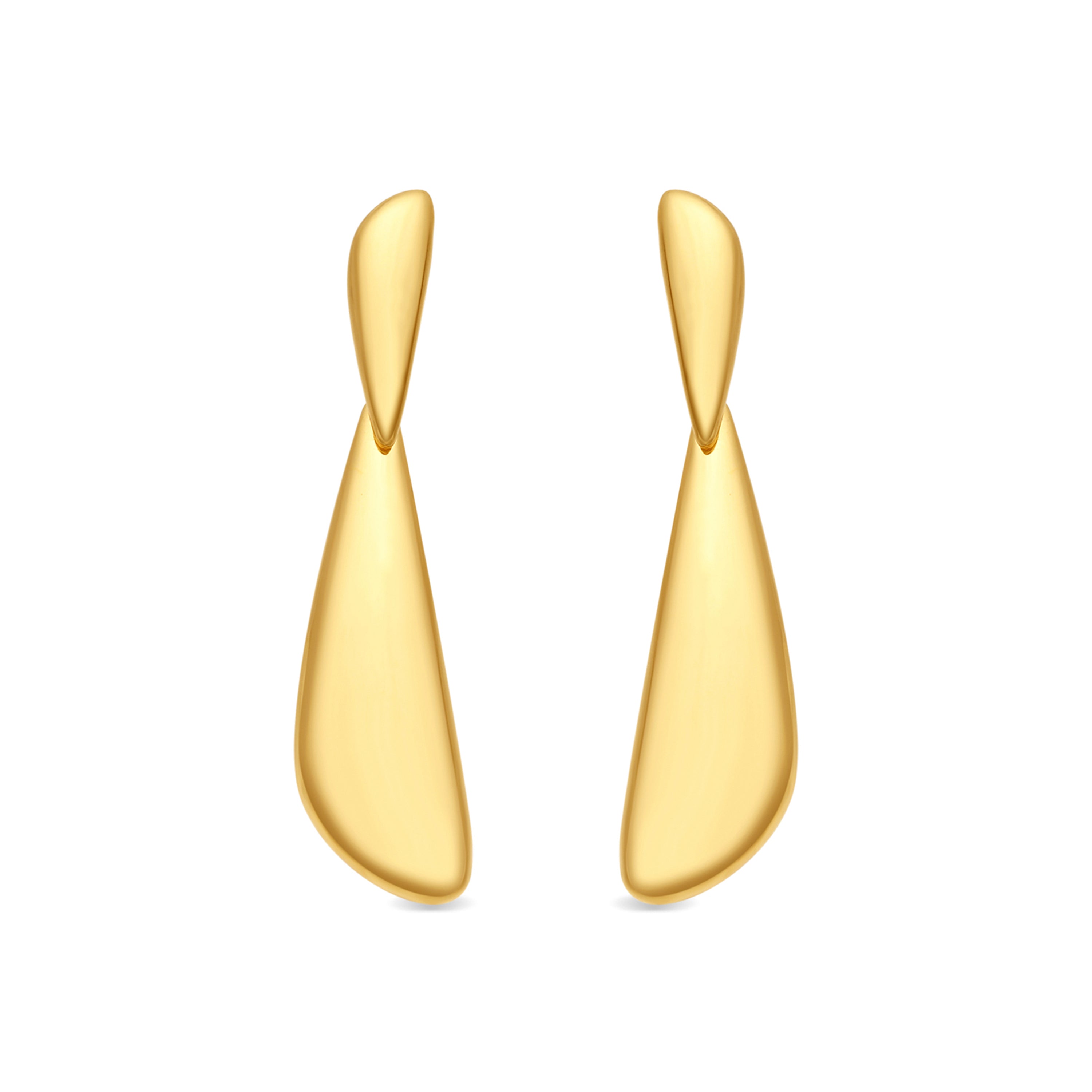Pendientes acabado en oro amarillo de 18k - Dehi
