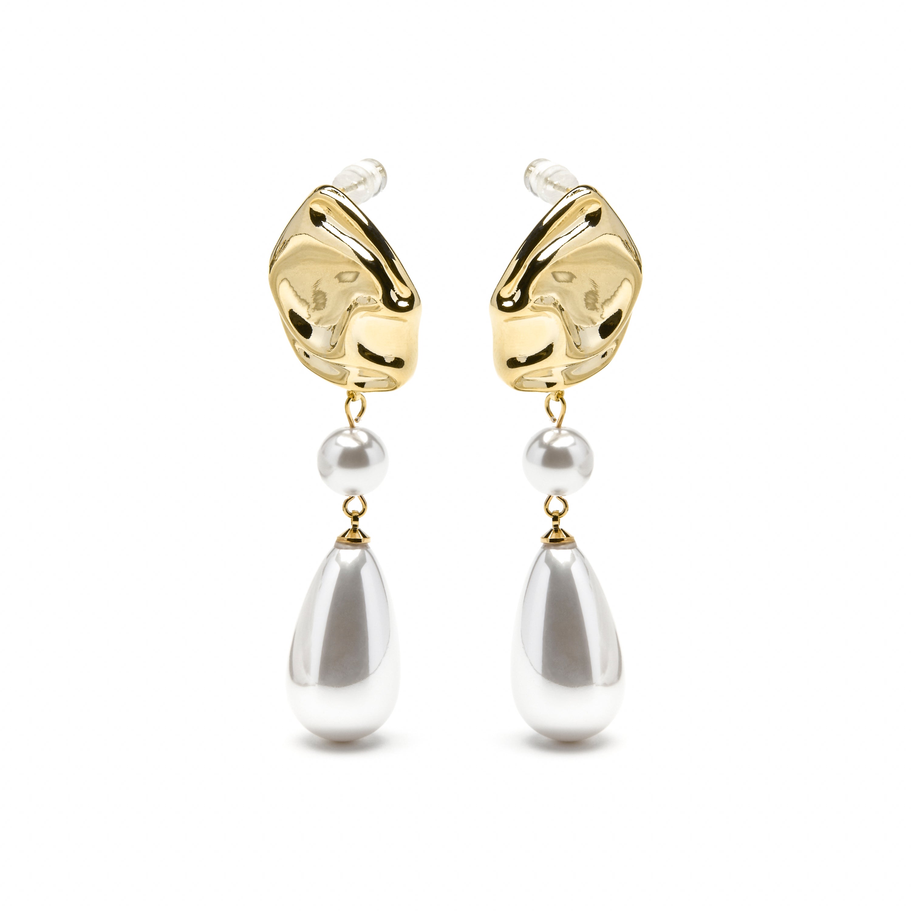 18k yellow gold finish earrings - Everin