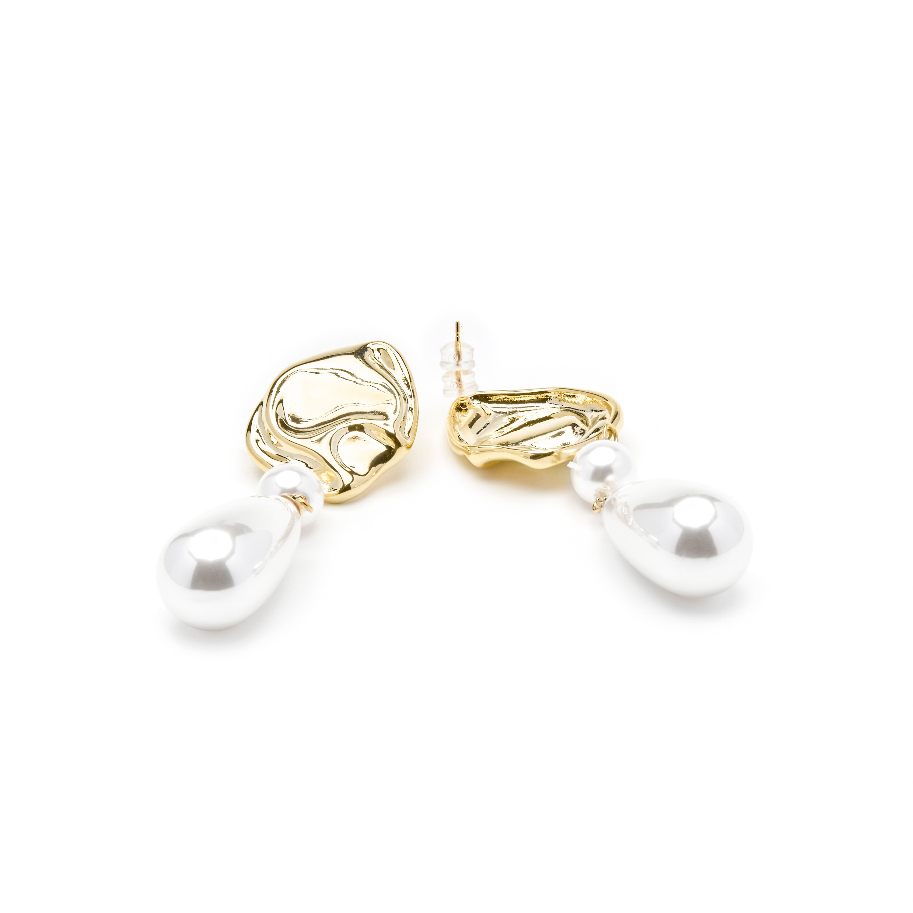 18k yellow gold finish earrings - Everin