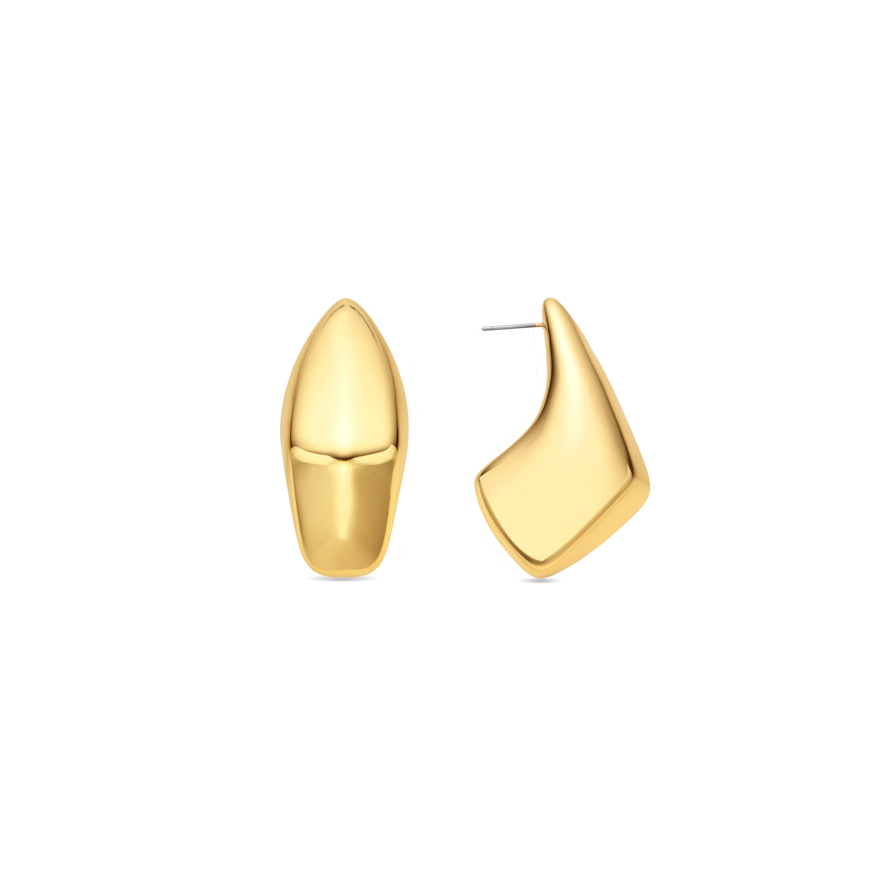 18k yellow gold finish earrings - Hilga