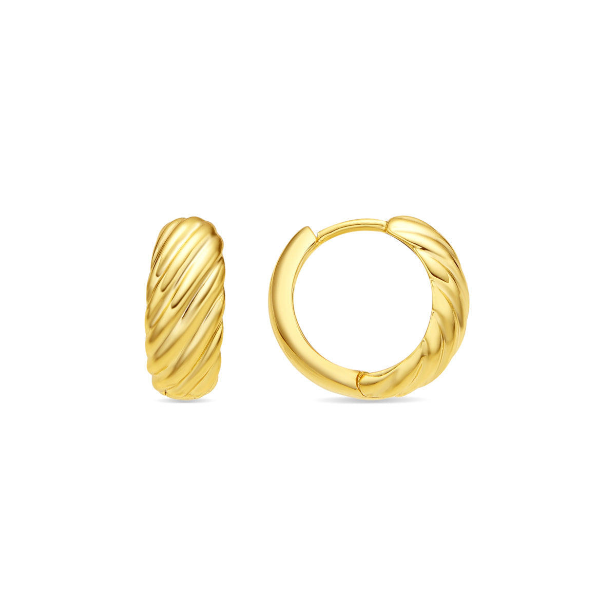 18k gold-finished earrings - Usma