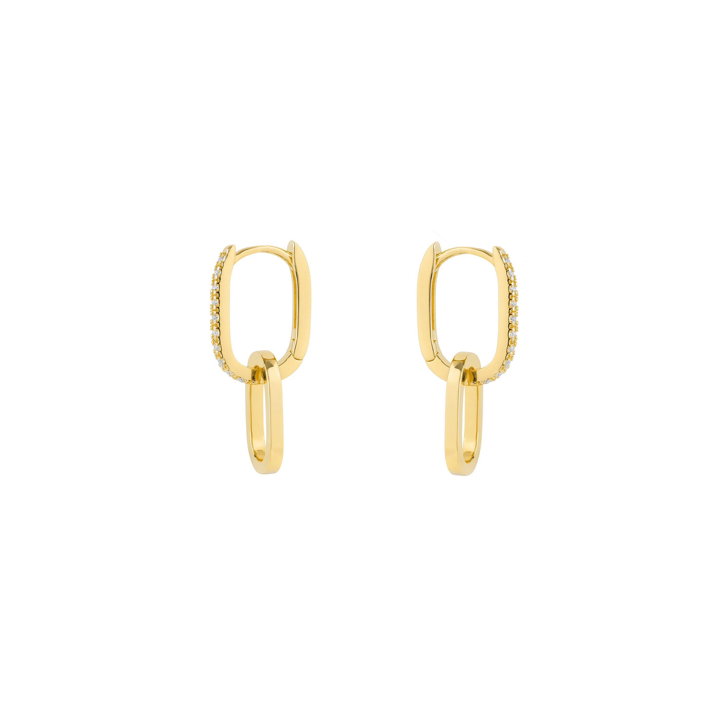 18k Yellow Gold Plated Earrings - Thuja