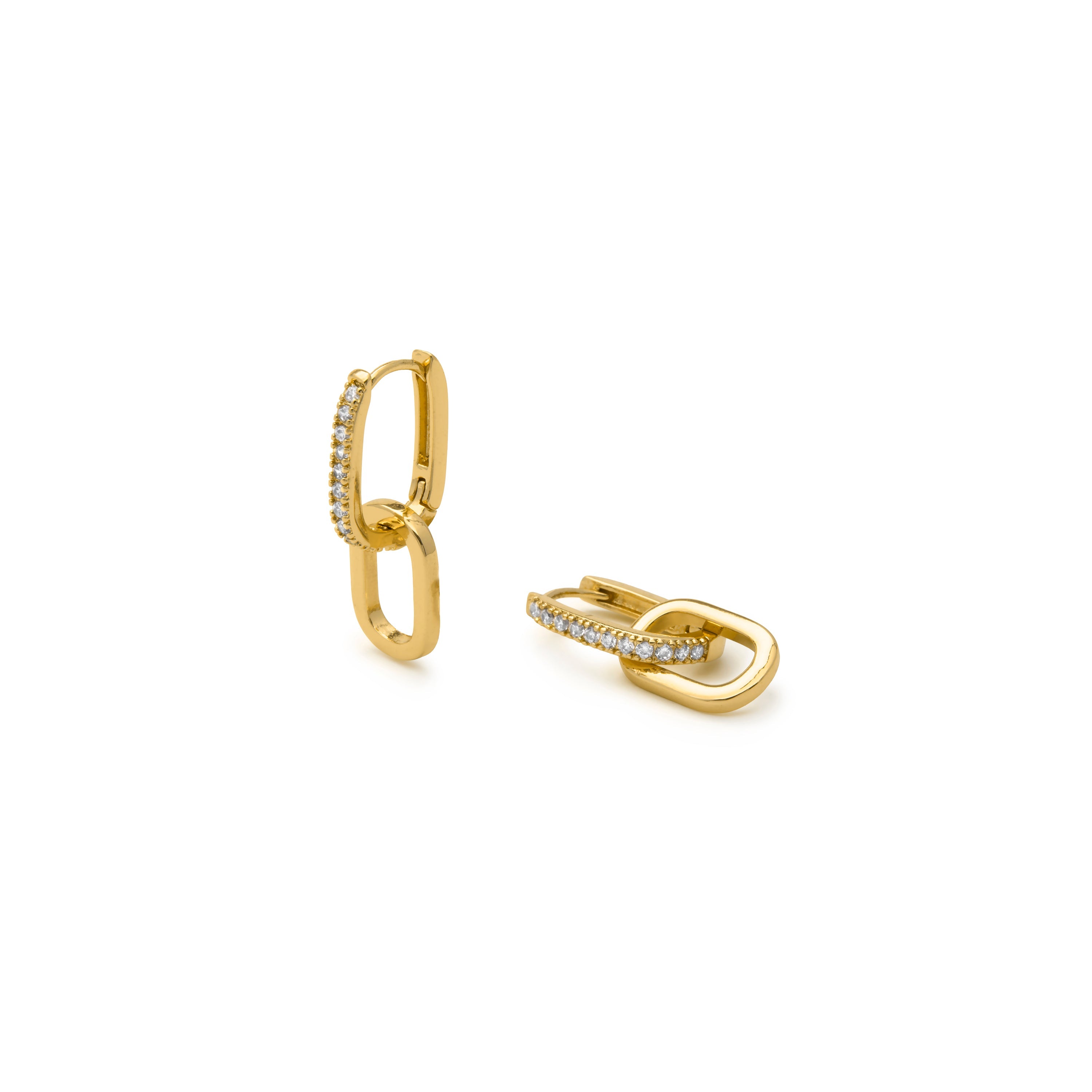 18k Yellow Gold Plated Earrings - Thuja