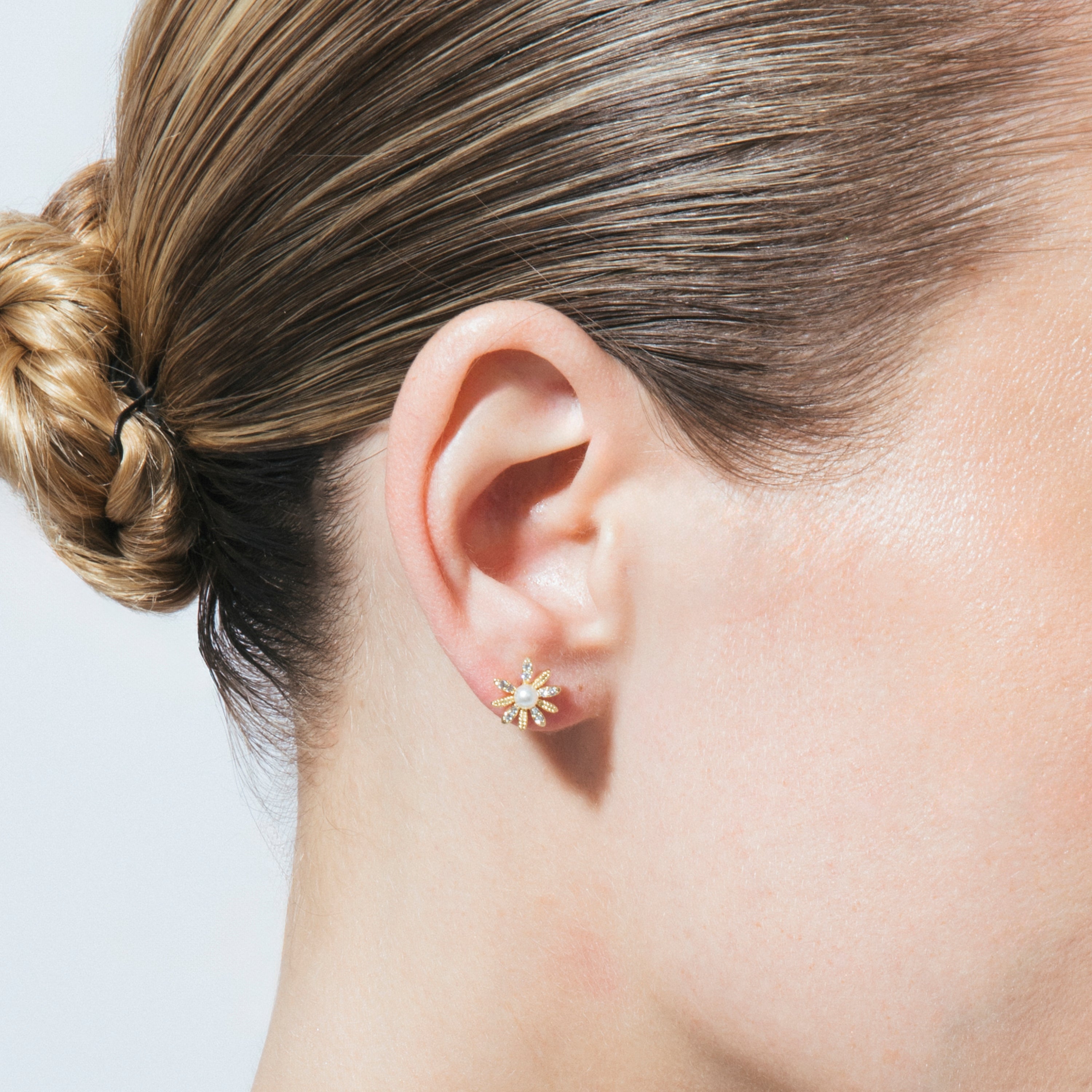 18k yellow gold finish earrings - Tynta