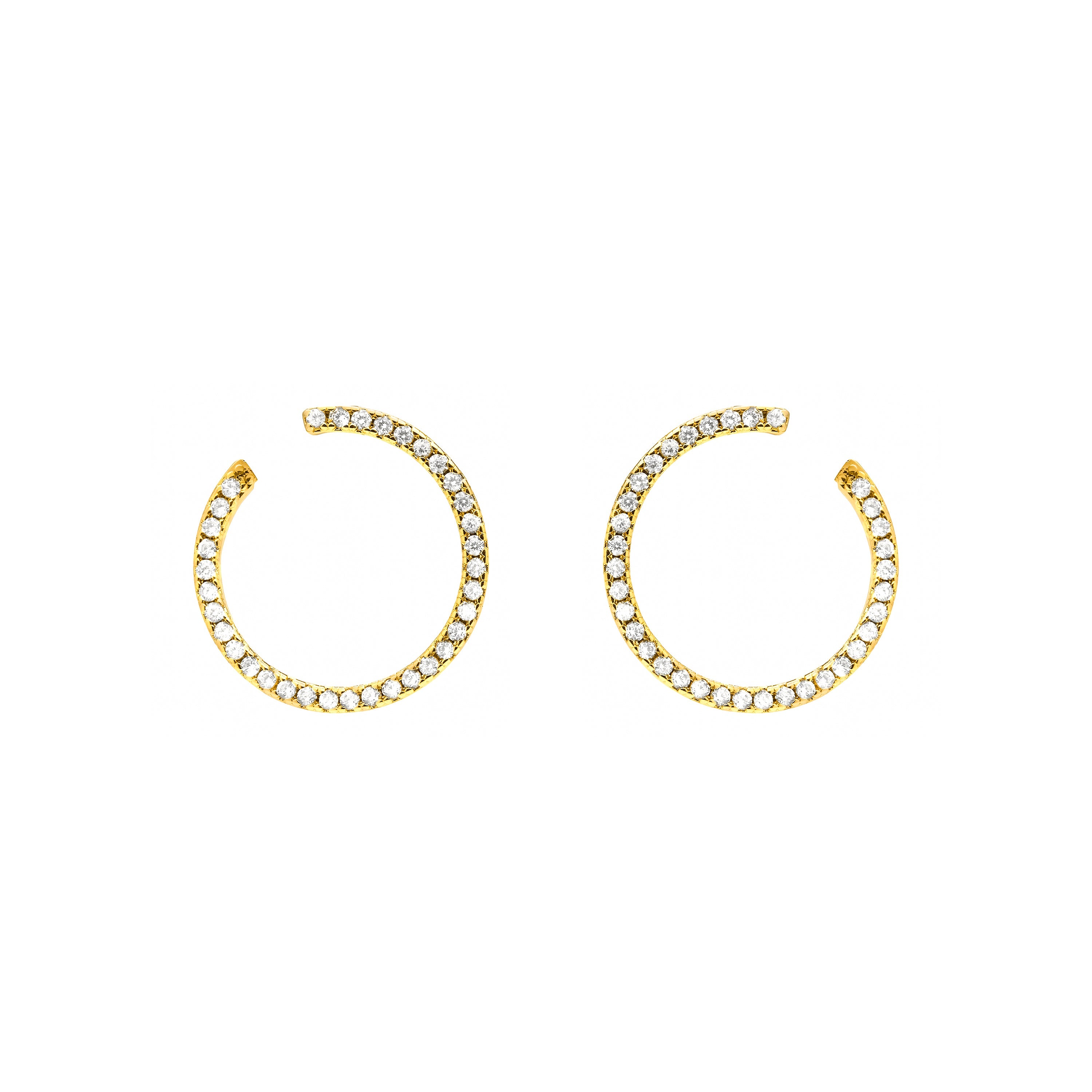 18k yellow gold finish earrings - Yona