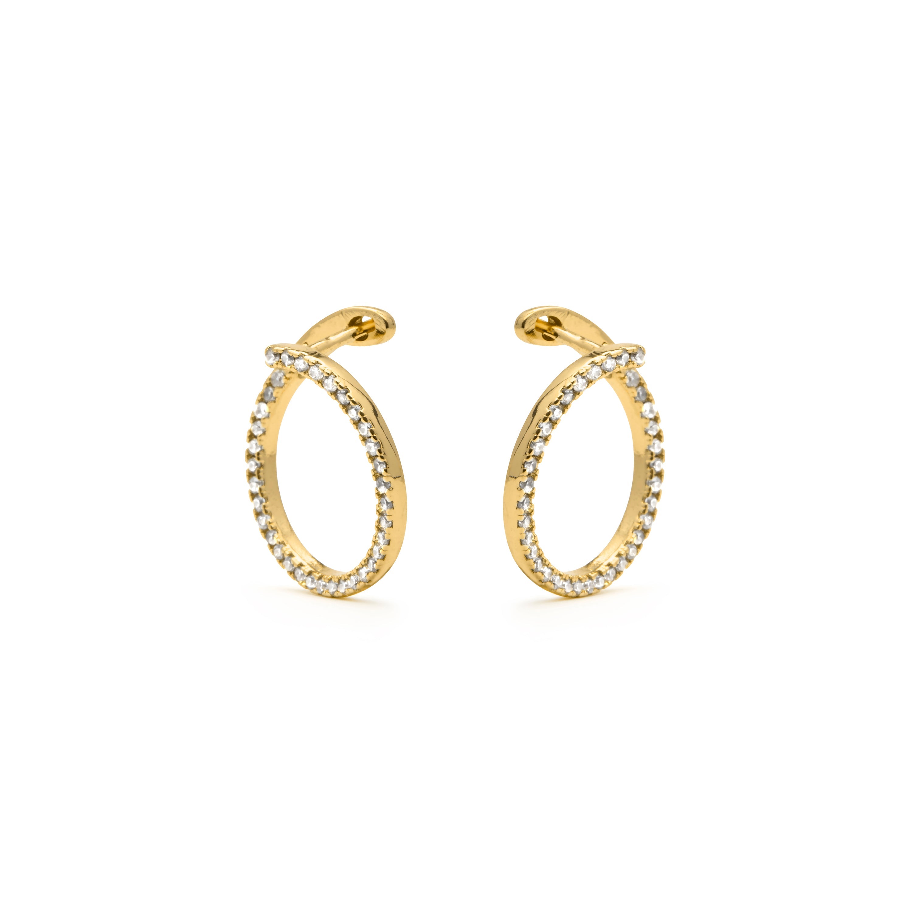 18k yellow gold finish earrings - Yona