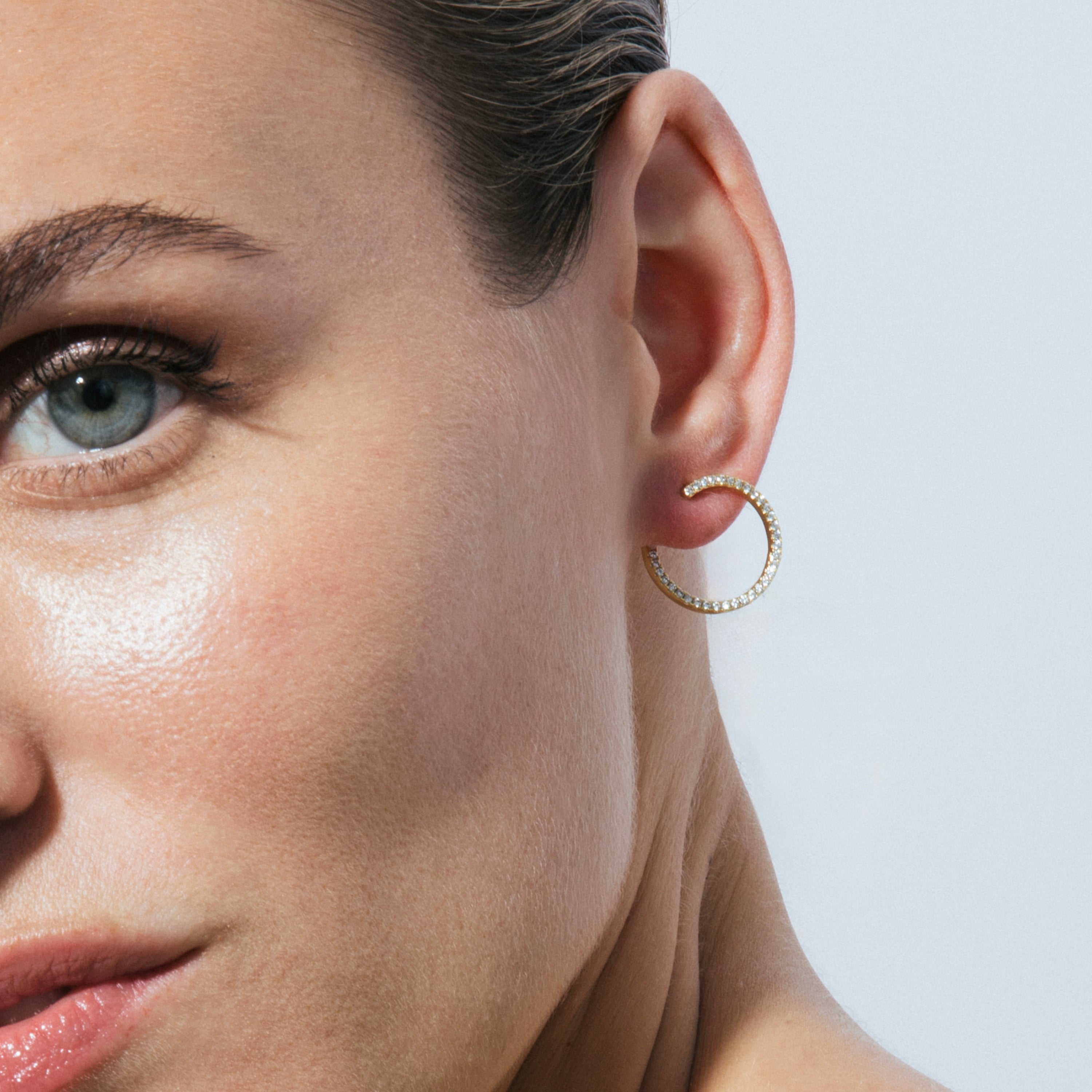 18k yellow gold finish earrings - Yona