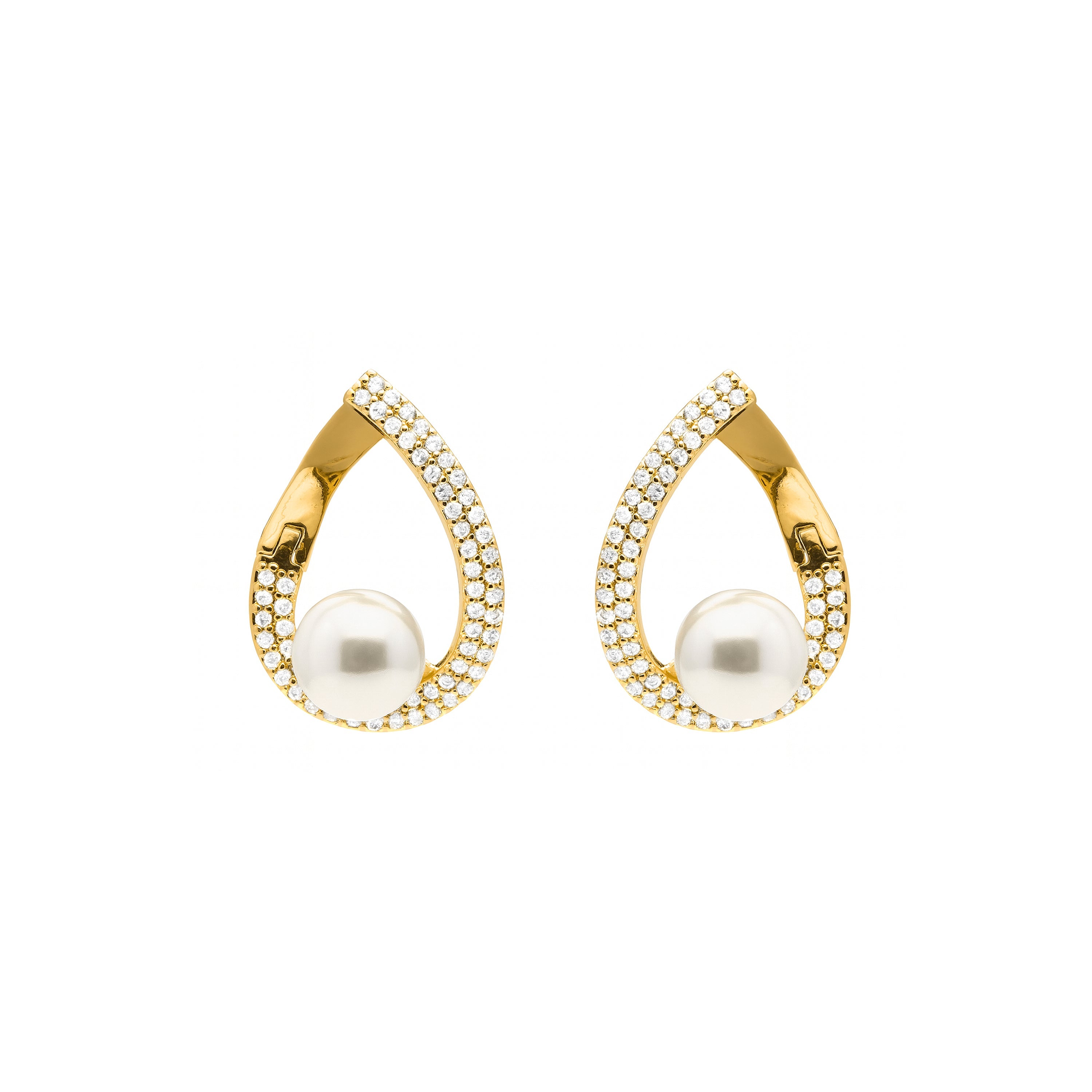 Earrings finished in 18k yellow gold - Renci
