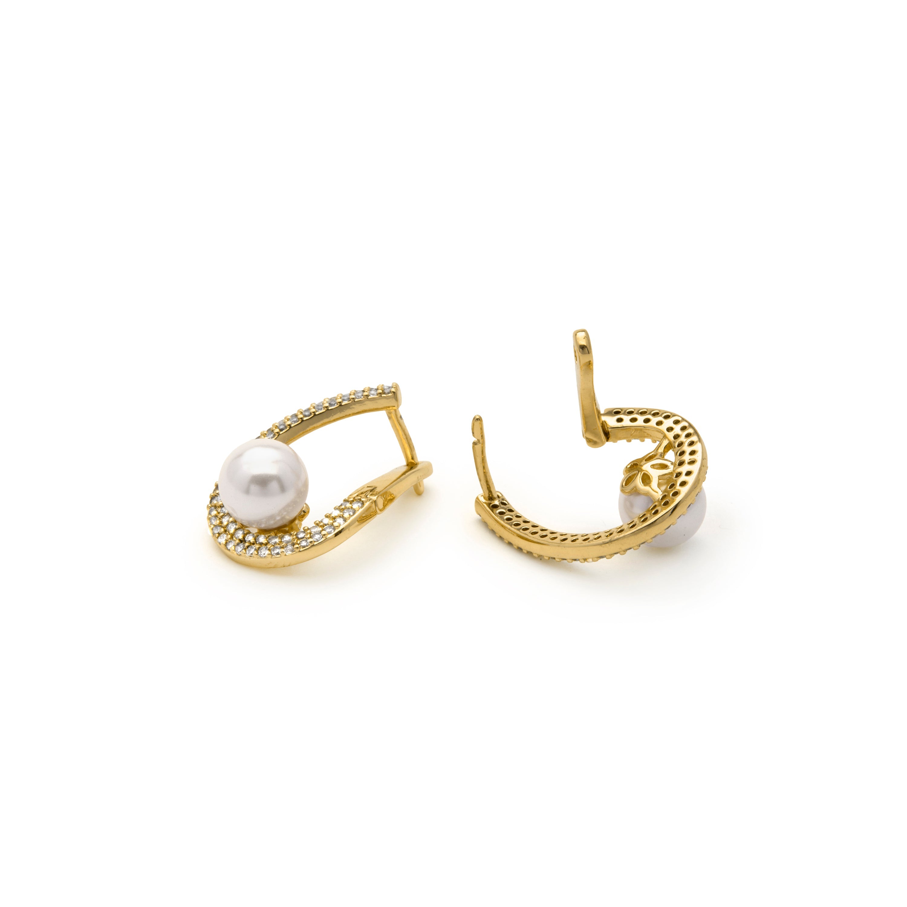 Earrings finished in 18k yellow gold - Renci