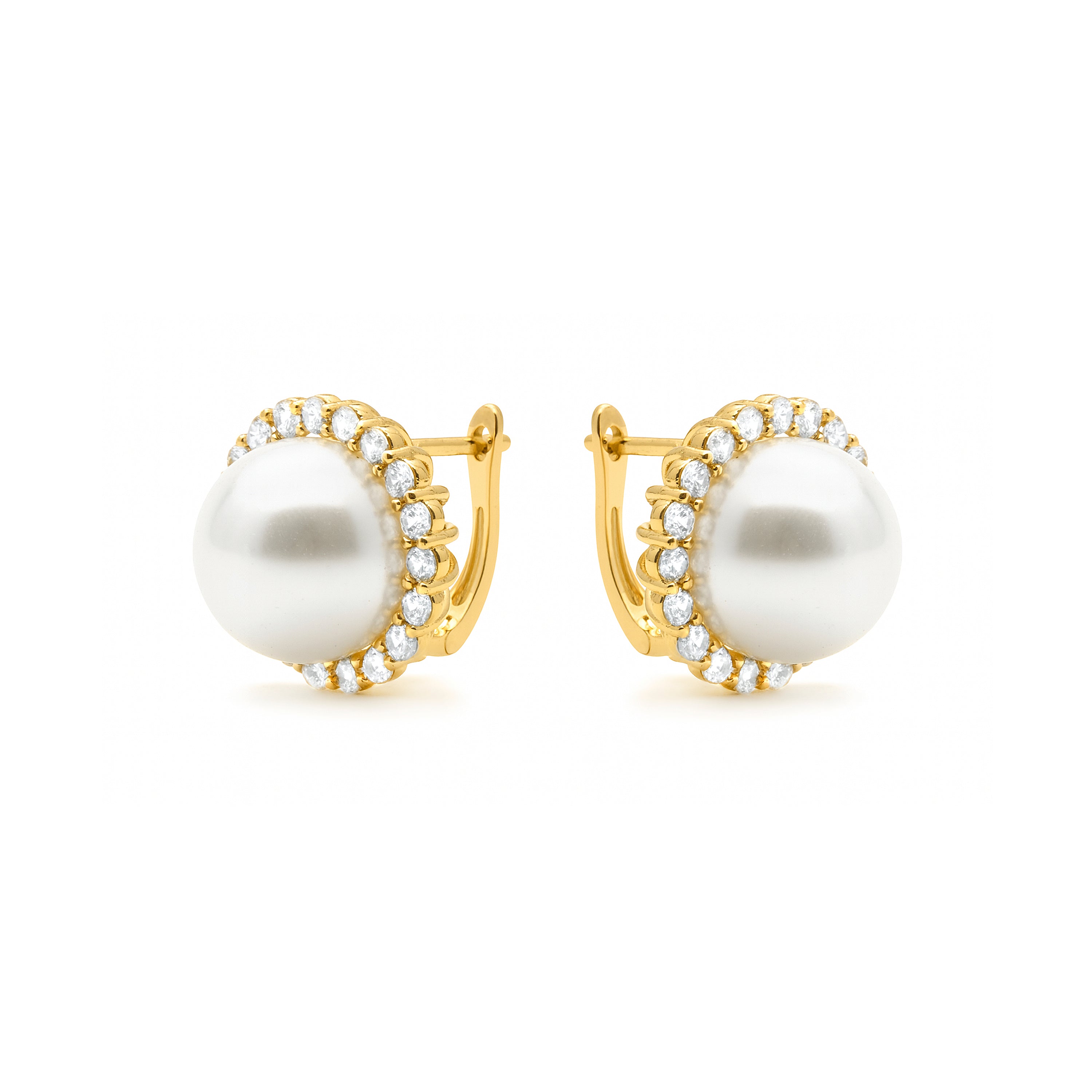 Earrings finished in 18k yellow gold - Nyma
