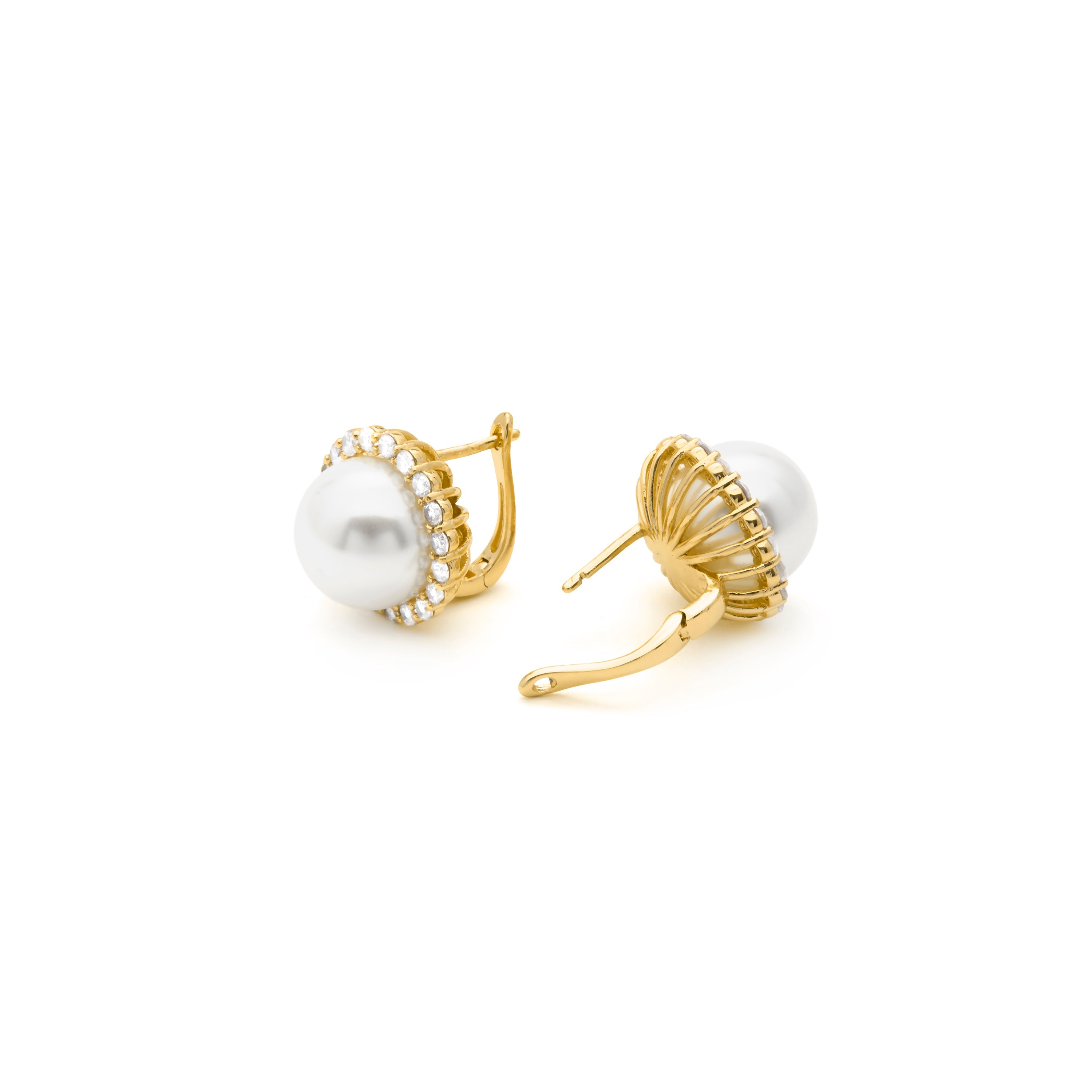Earrings finished in 18k yellow gold - Nyma