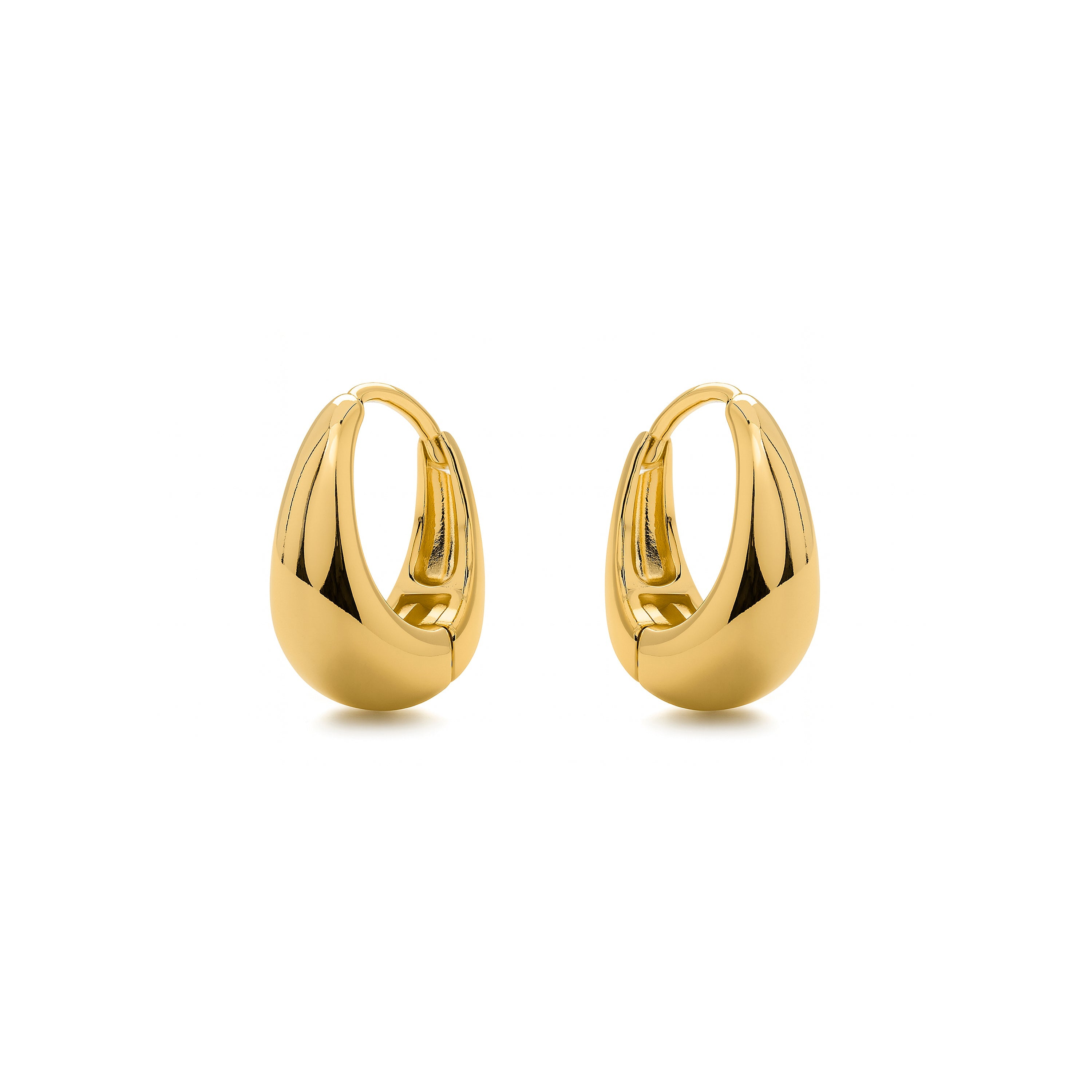 18k yellow gold finish earrings - Nassal