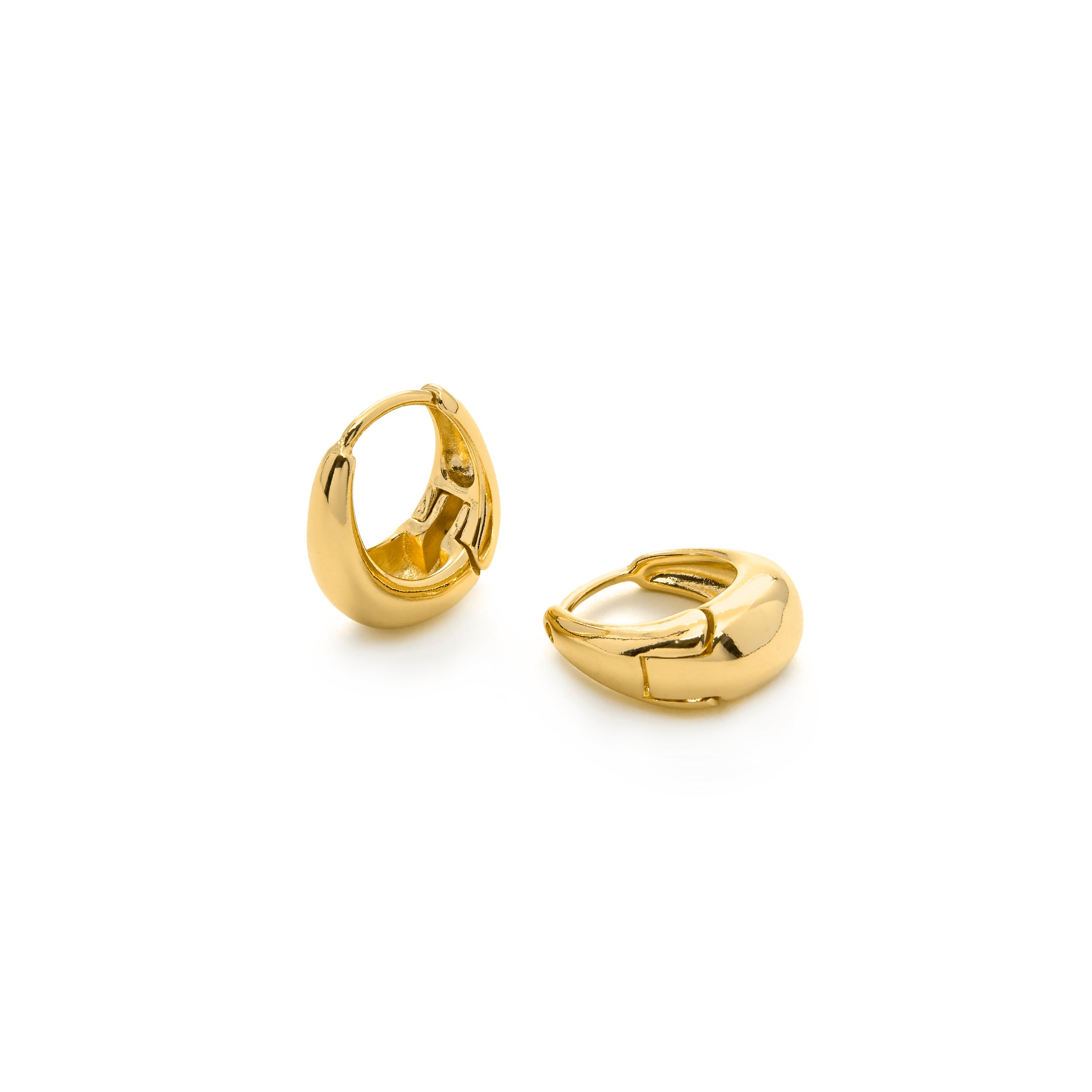 18k yellow gold finish earrings - Nassal