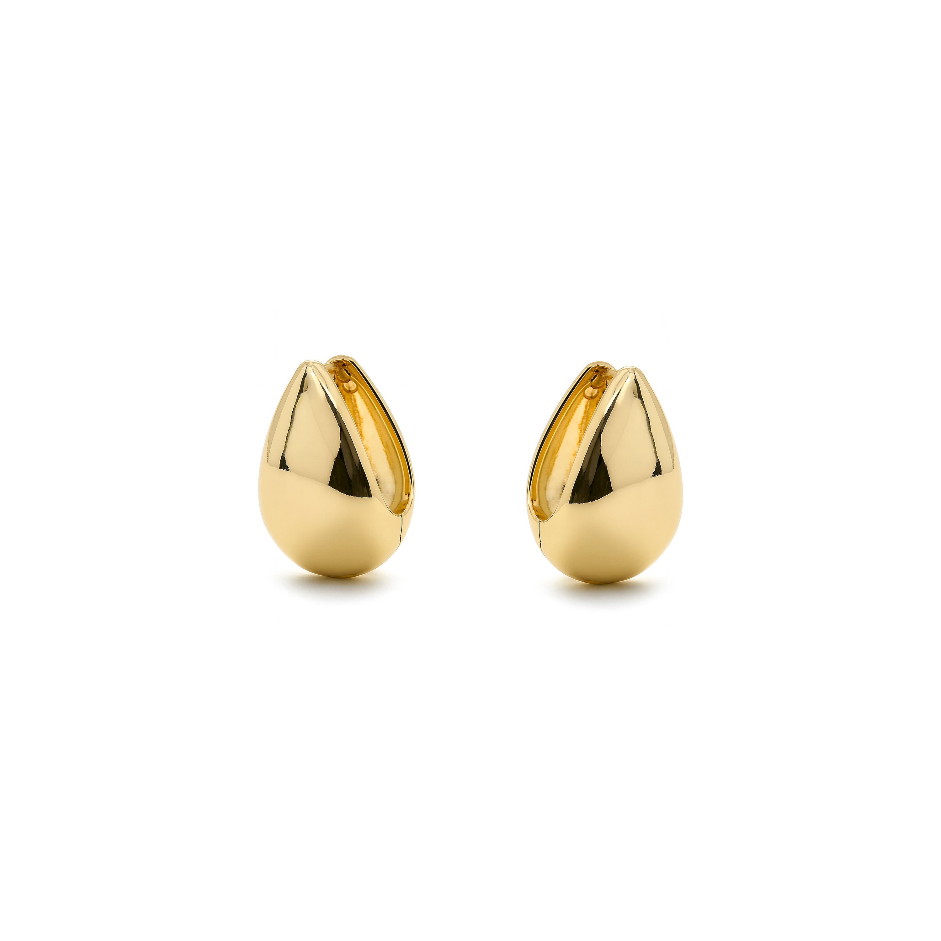 18k yellow gold finish earrings - Nahau