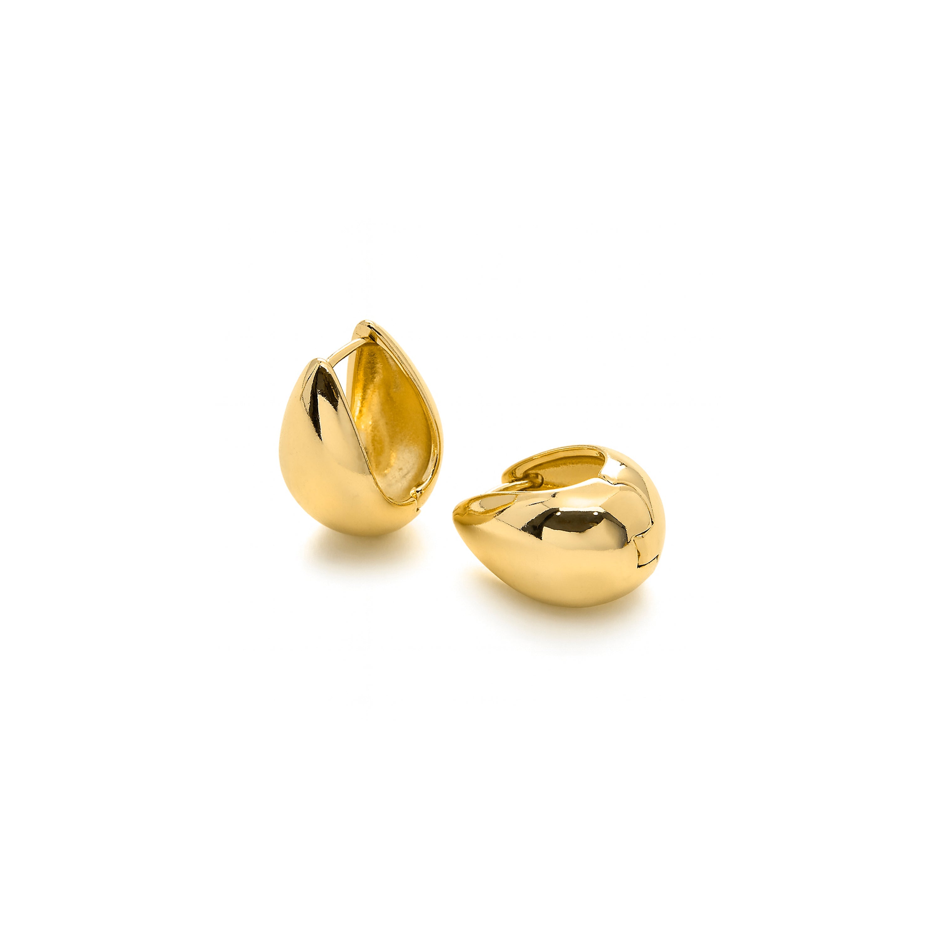 Pendientes acabado en oro amarillo de 18k - Nahau