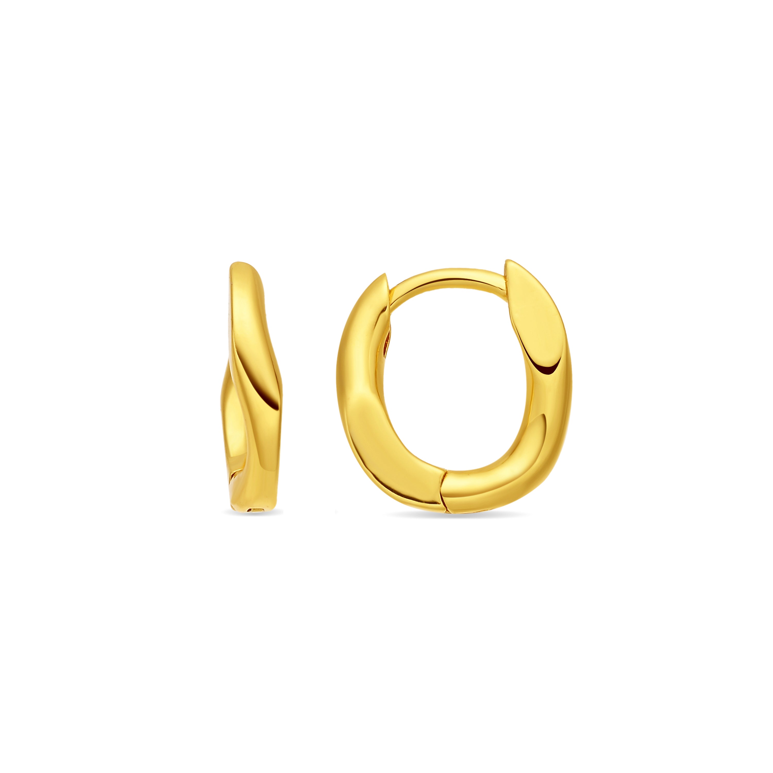 18k yellow gold finish earrings - Aelen